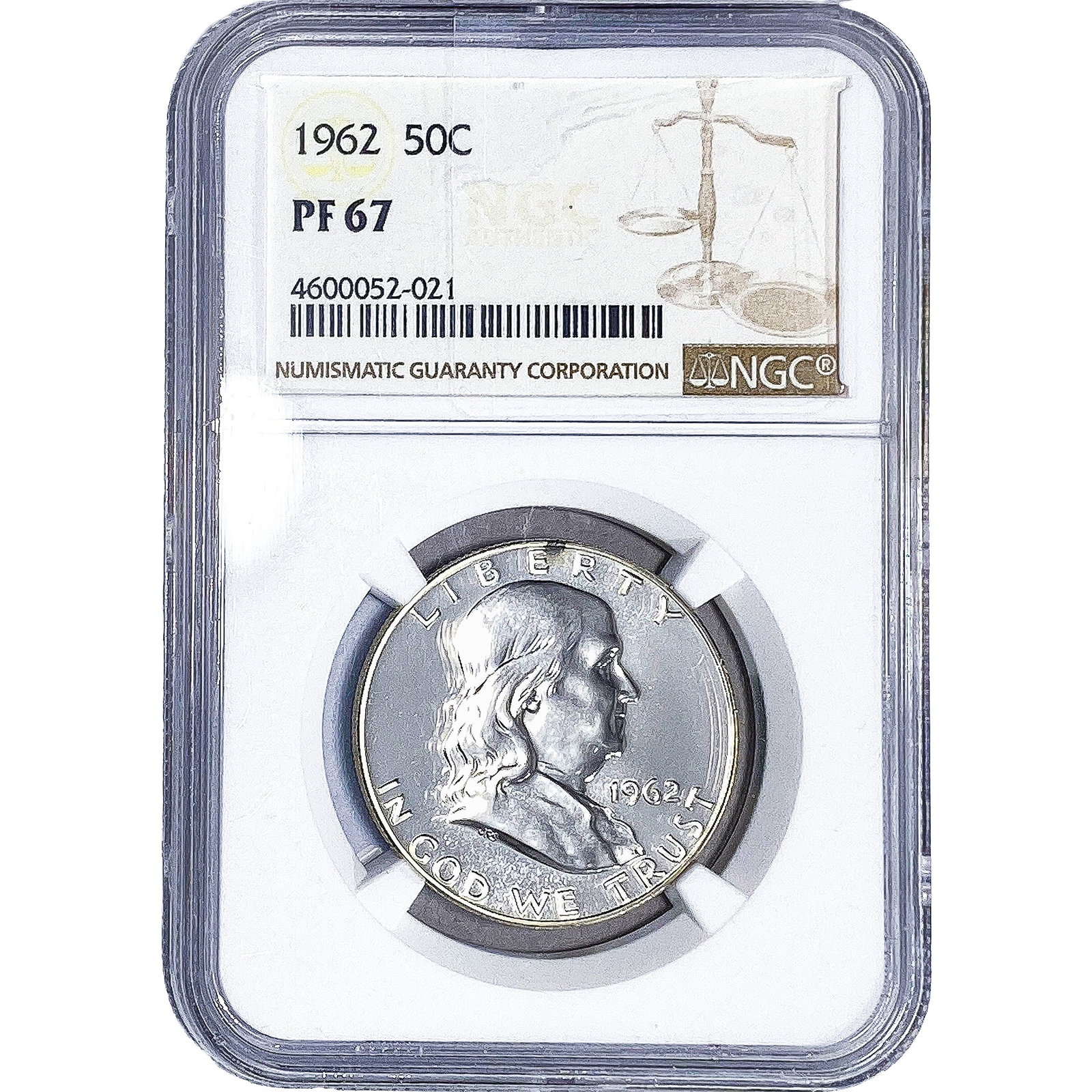 1962 Franklin Half Dollar NGC PF67: 1962 Franklin Half Dollar NGC PF67