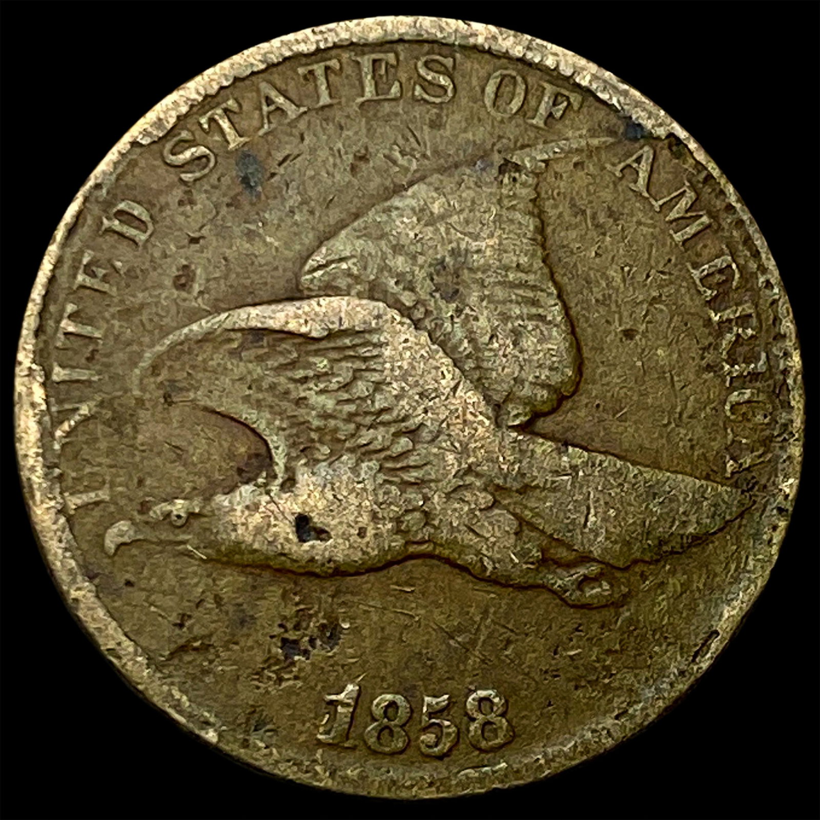 1858 Flying Eagle Cent LIGHTLY CIRCULATED: 1858 Flying Eagle Cent LIGHTLY CIRCULATED