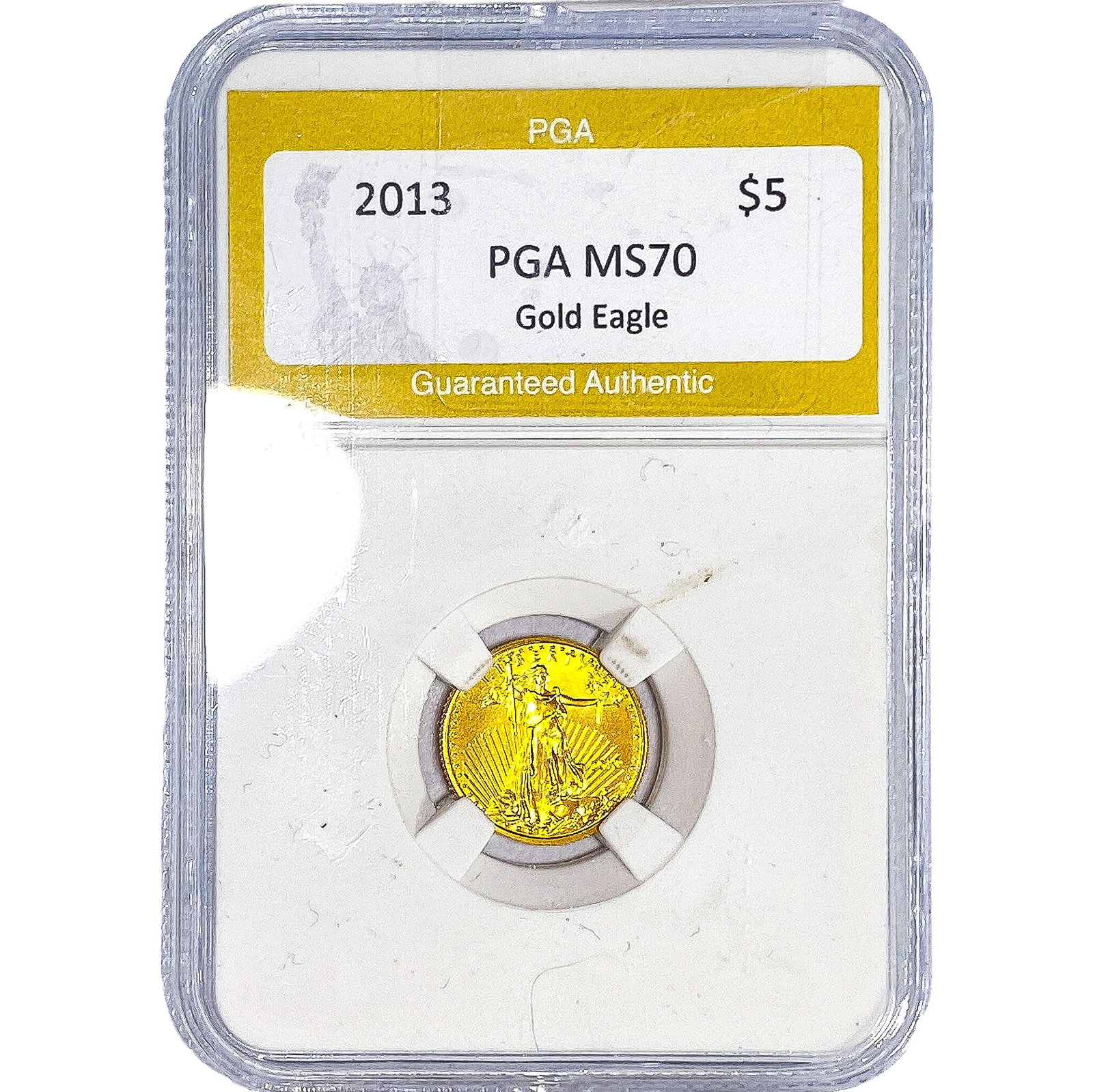 2013 Gold $5 American Eagle 1/10oz PGA MS70: 2013 Gold $5 American Eagle 1/10oz PGA MS70