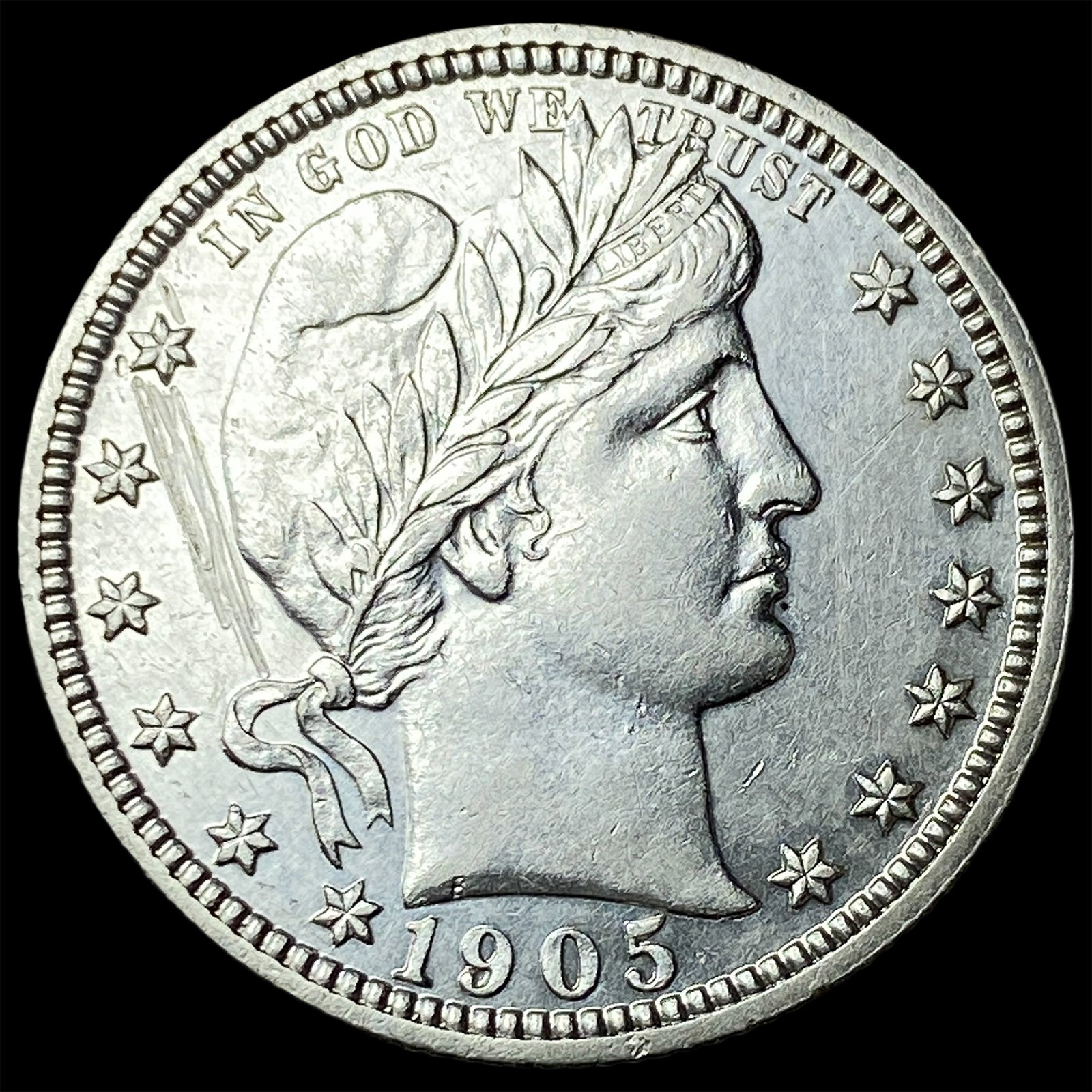 1905 Silver Barber Quarter HIGH GRADE (1 of 2)