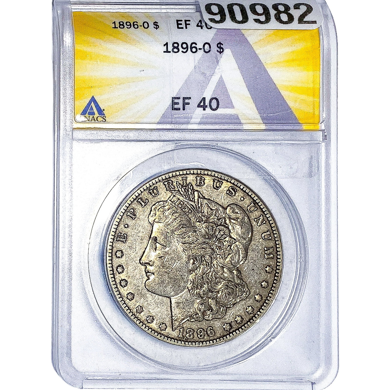 1896-O Morgan Silver Dollar ANACS EF40: 1896-O Morgan Silver Dollar ANACS EF40
