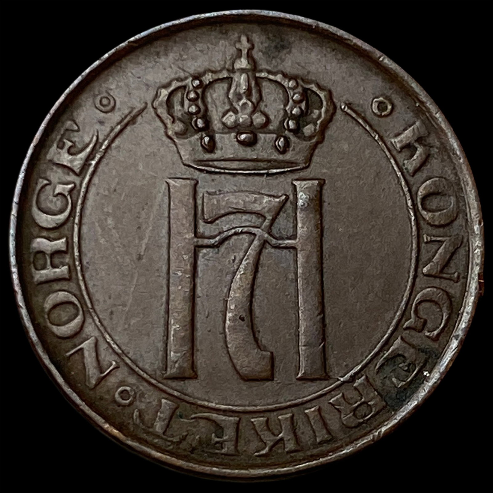 1930 Norway Copper 1 Ore KM 367 Small Date: 1930 Norway Copper 1 Ore KM 367 Small Date