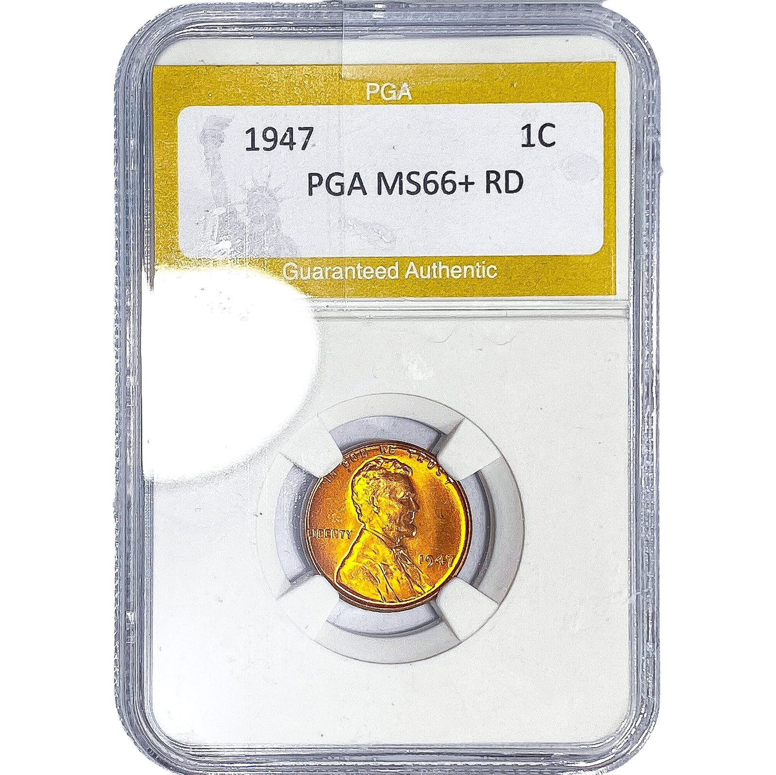 1947 Wheat Cent PGA MS66+ RD: 1947 Wheat Cent PGA MS66+ RD