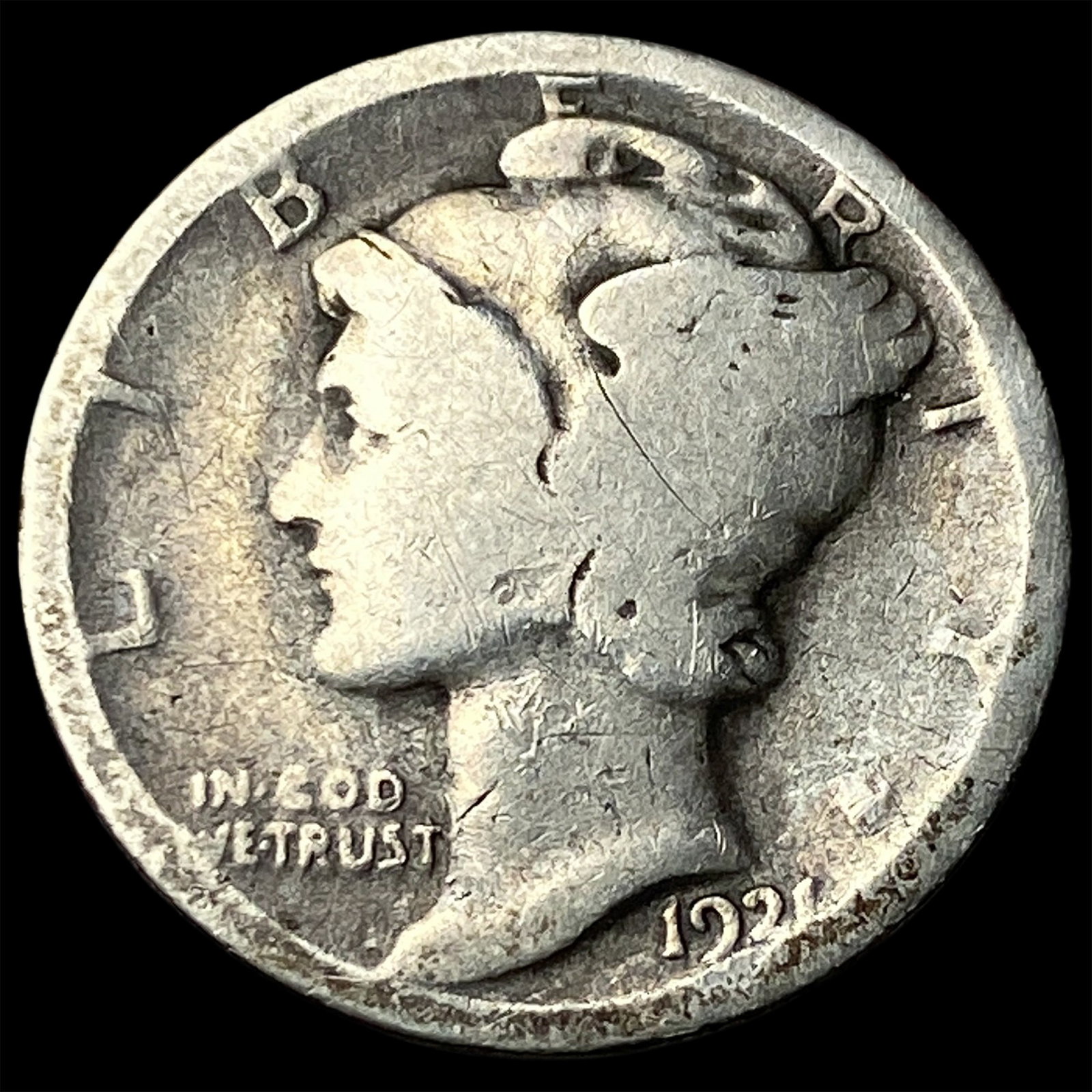 1921 Mercury Dime LIGHTLY CIRCULATED: 1921 Mercury Dime LIGHTLY CIRCULATED