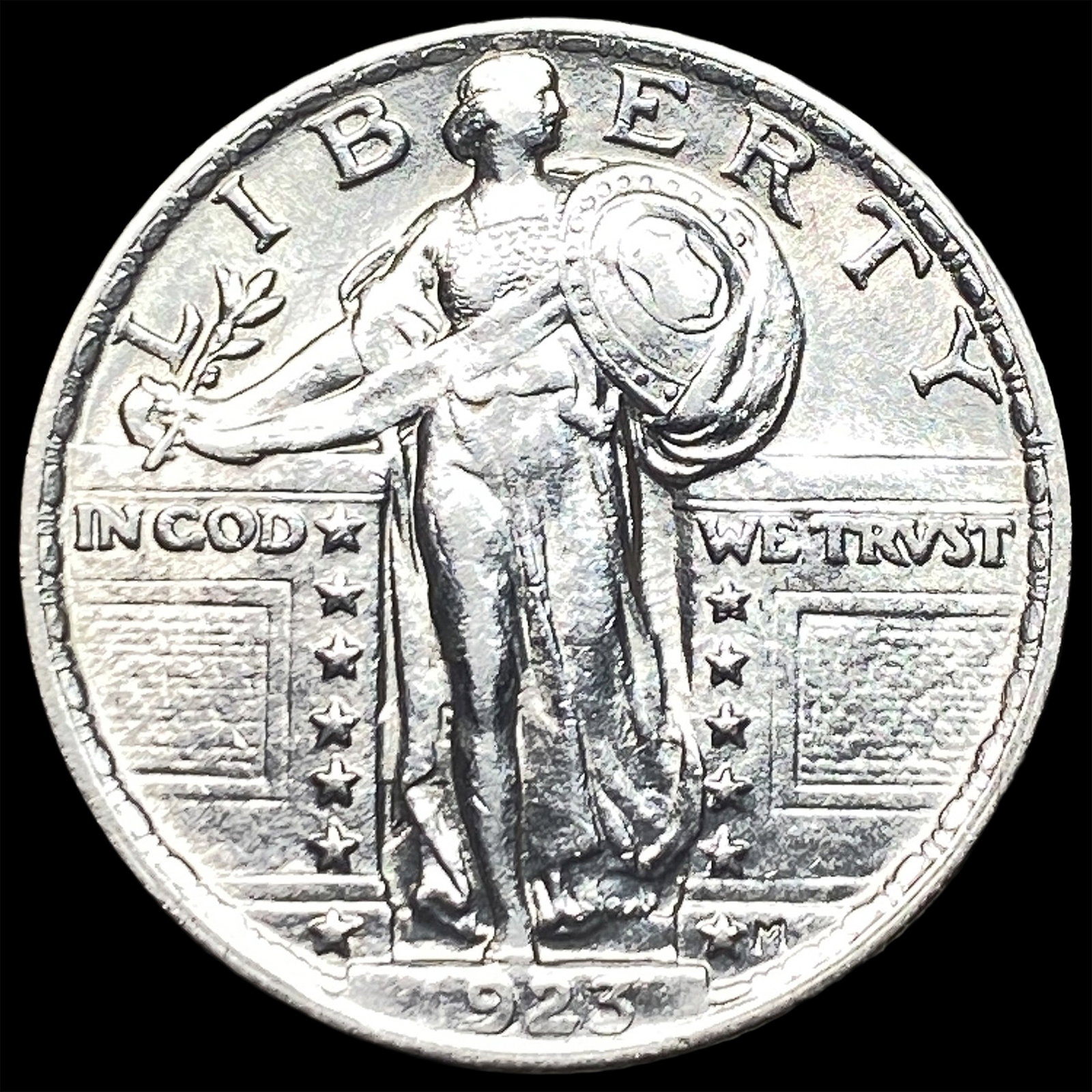 1923 Standing Liberty Quarter CLOSELY UNCIRCULATED: 1923 Standing Liberty Quarter CLOSELY UNCIRCULATED