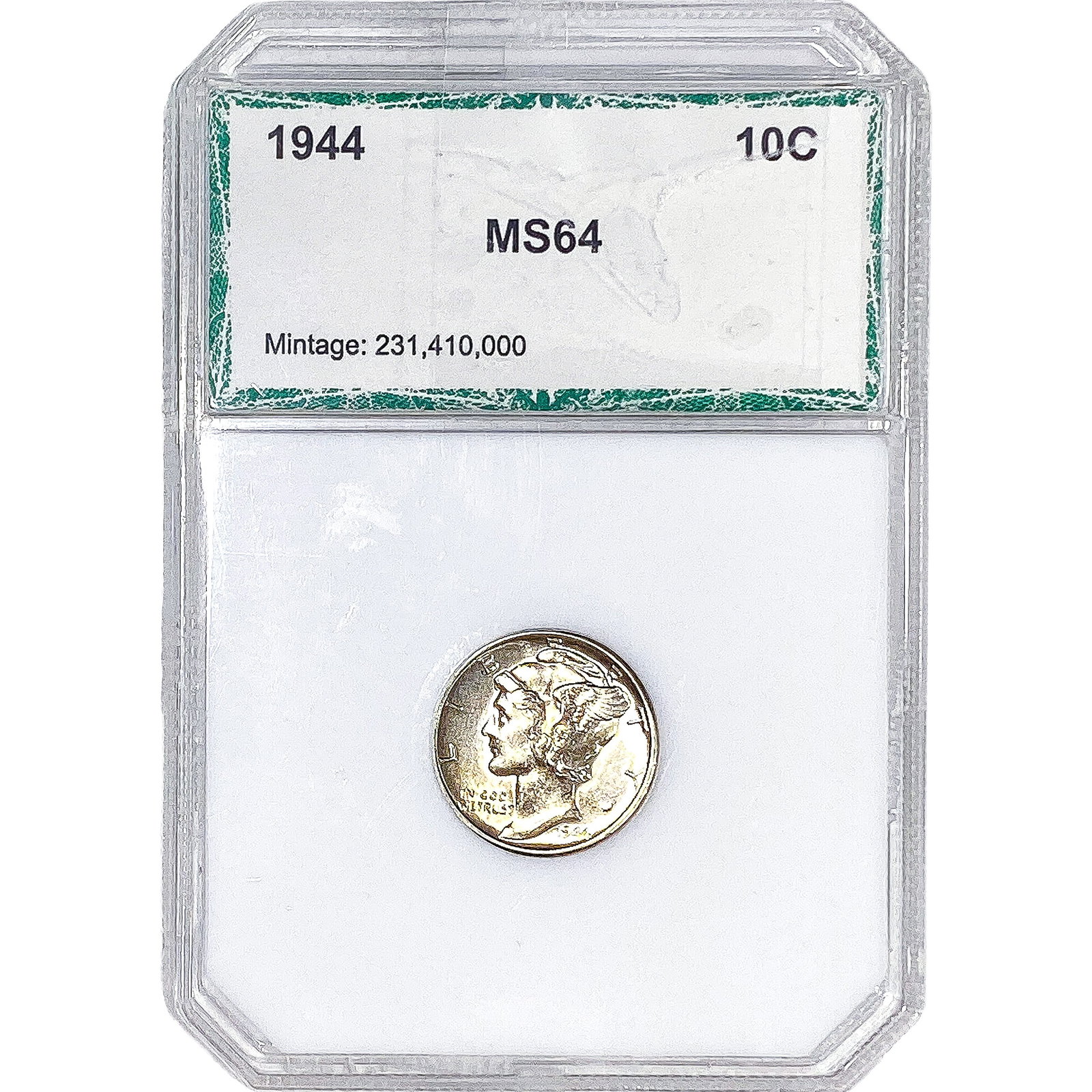 1944 Mercury Silver Dime PCI MS64 (1 of 2)