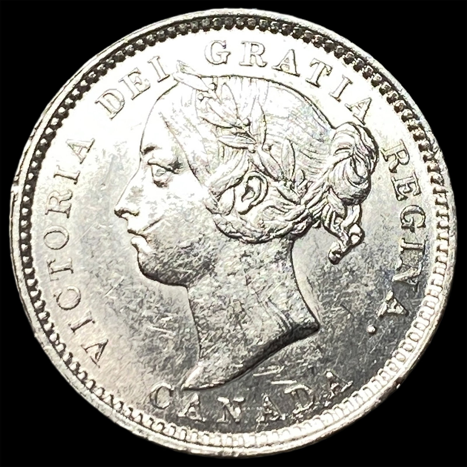 1888 Canada Silver 10 Cents CHOICE AU: 1888 Canada Silver 10 Cents CHOICE AU