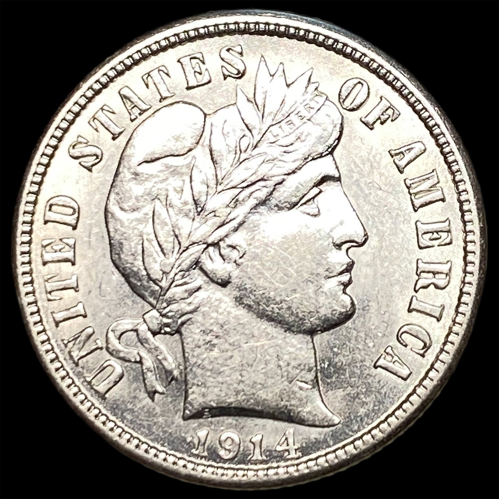 1914 Silver Barber Dime CHOICE AU: 1914 Silver Barber Dime CHOICE AU