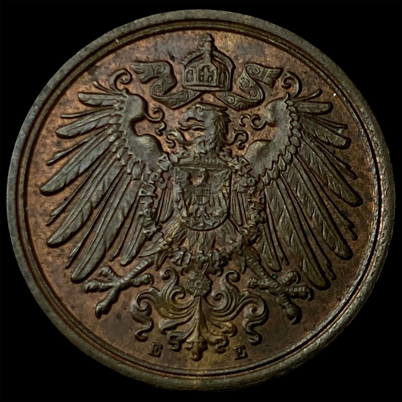 1892E Germany Copper Pfenning - 2