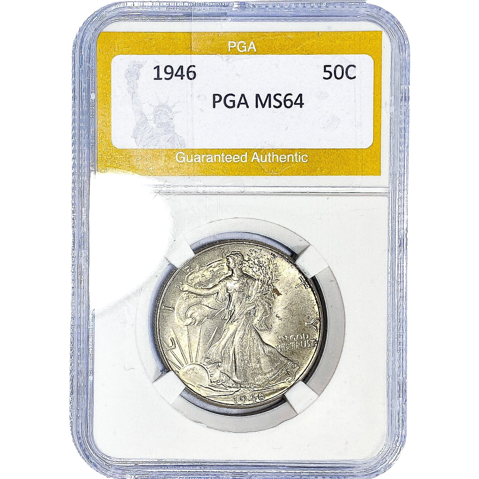 1946 Walking Liberty Half Dollar PGA MS64: 1946 Walking Liberty Half Dollar PGA MS64