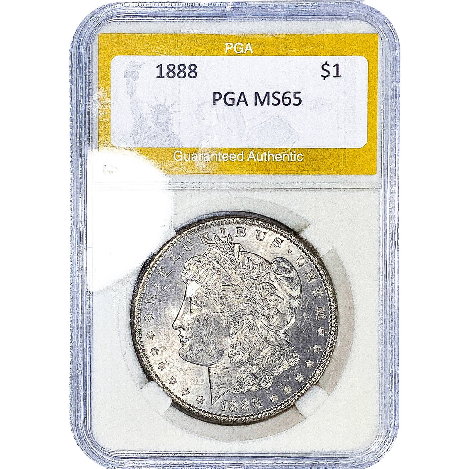 1888 Morgan Silver Dollar PGA MS65: 1888 Morgan Silver Dollar PGA MS65