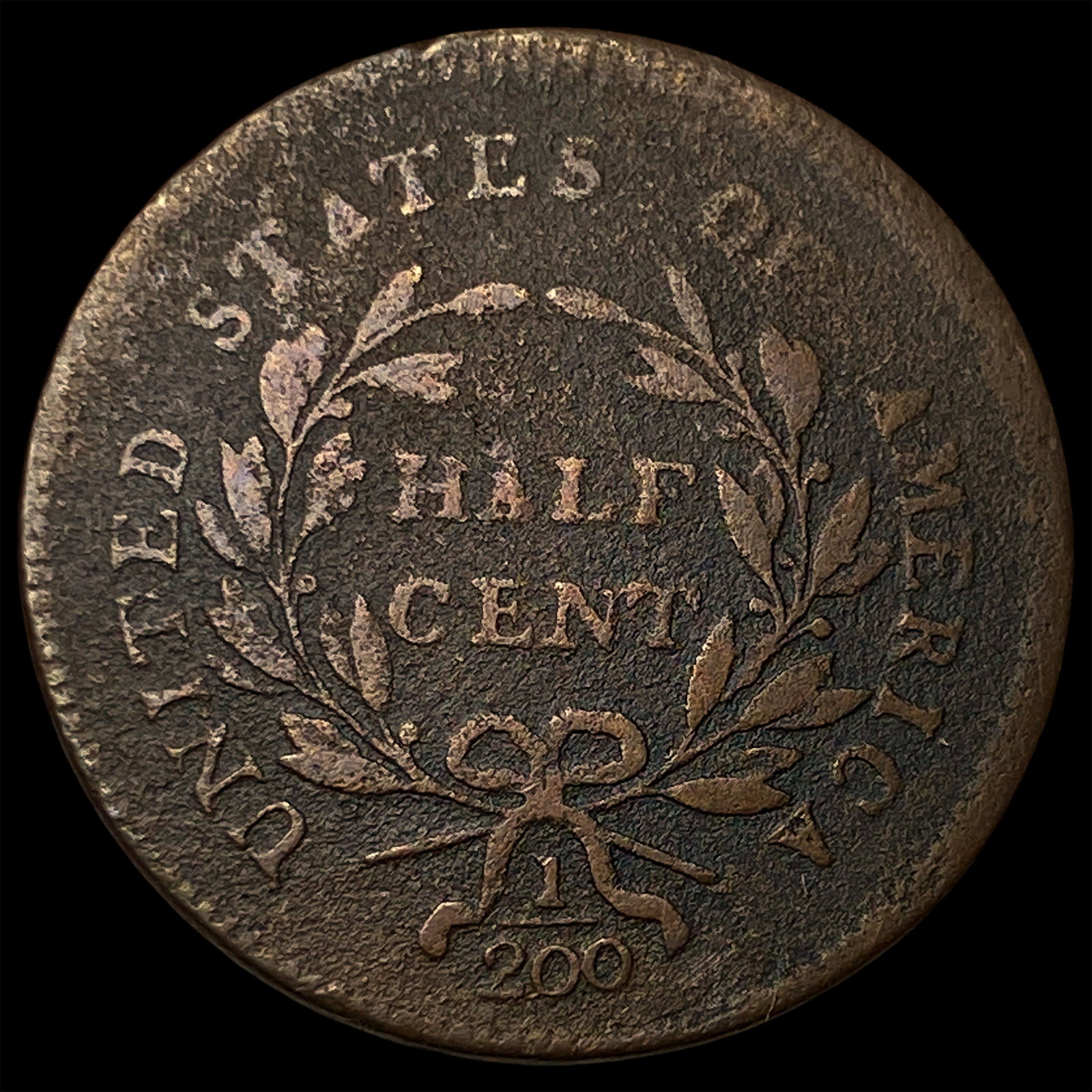 1795 Liberty Cap Half Cent NICELY CIRCULATED - 2