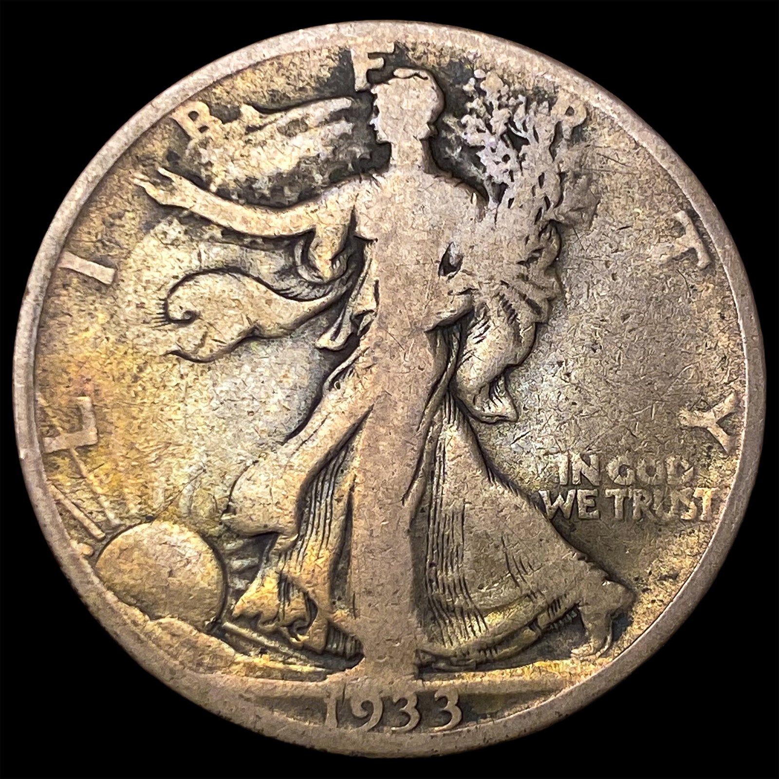 1933 Walking Liberty Half Dollar NICELY CIRCULATED (1 of 2)
