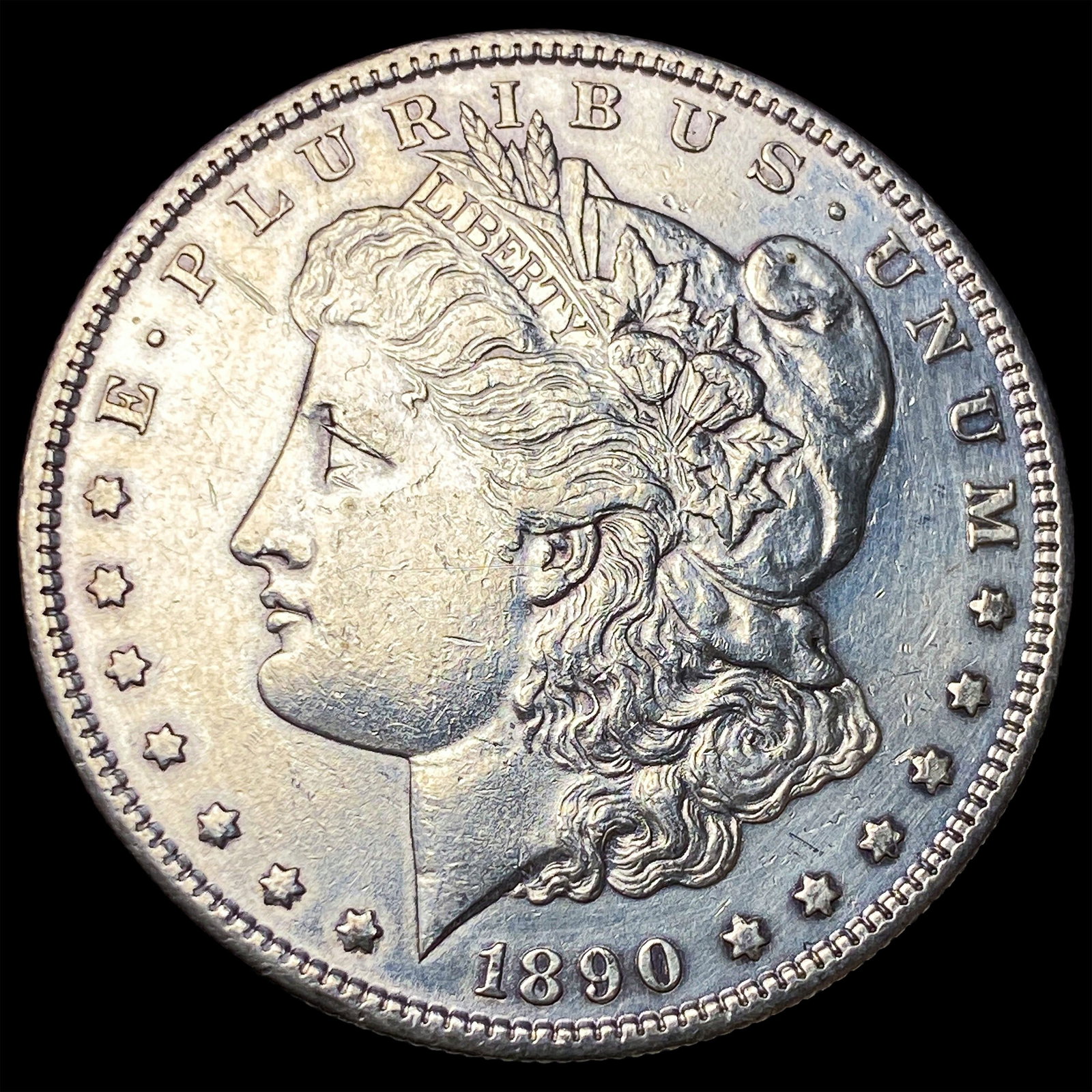 1890-S Silver Morgan Dollar NEARLY UNCIRCULATED: 1890-S Silver Morgan Dollar NEARLY UNCIRCULATED
