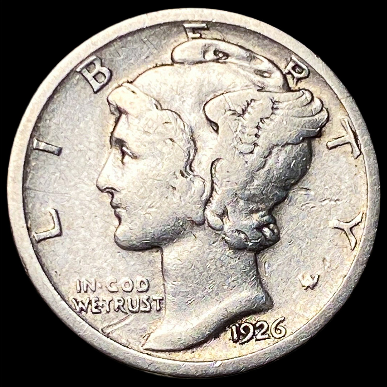 1926-S Silver Mercury Dime LIGHTLY CIRCULATED: 1926-S Silver Mercury Dime LIGHTLY CIRCULATED