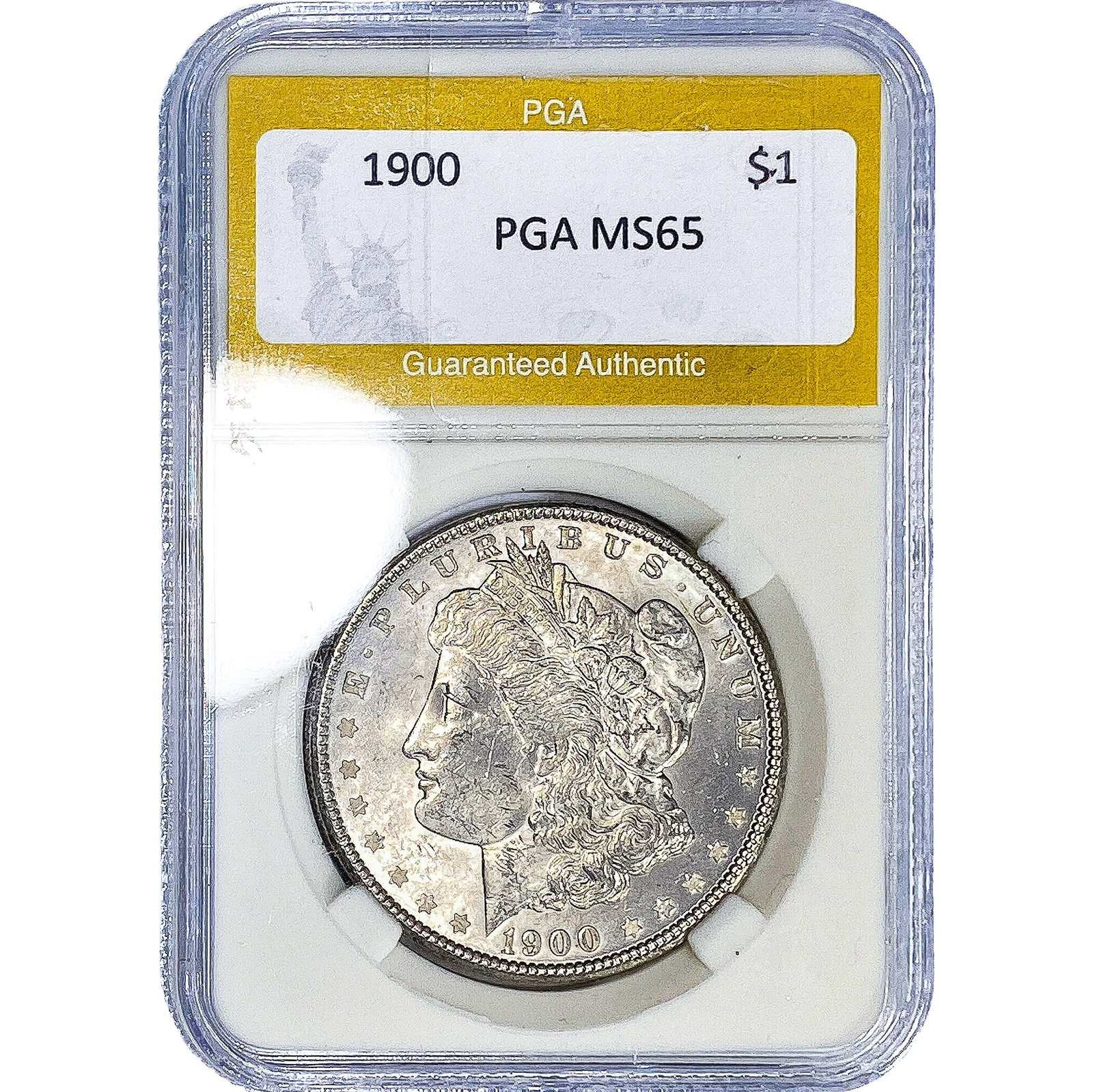 1900 Morgan Silver Dollar PGA MS65: 1900 Morgan Silver Dollar PGA MS65