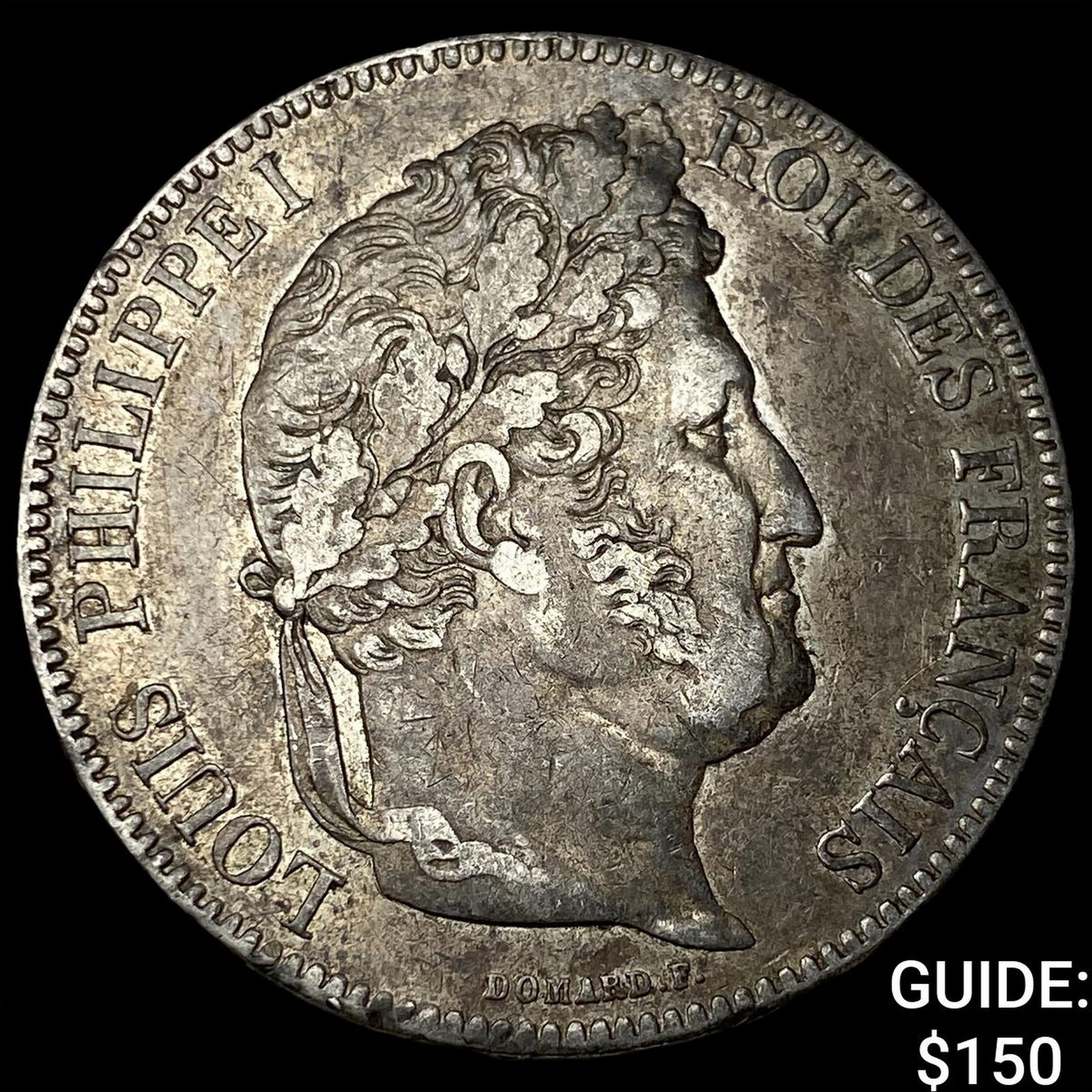 1843 France 5 Francs: 1843 France 5 Francs