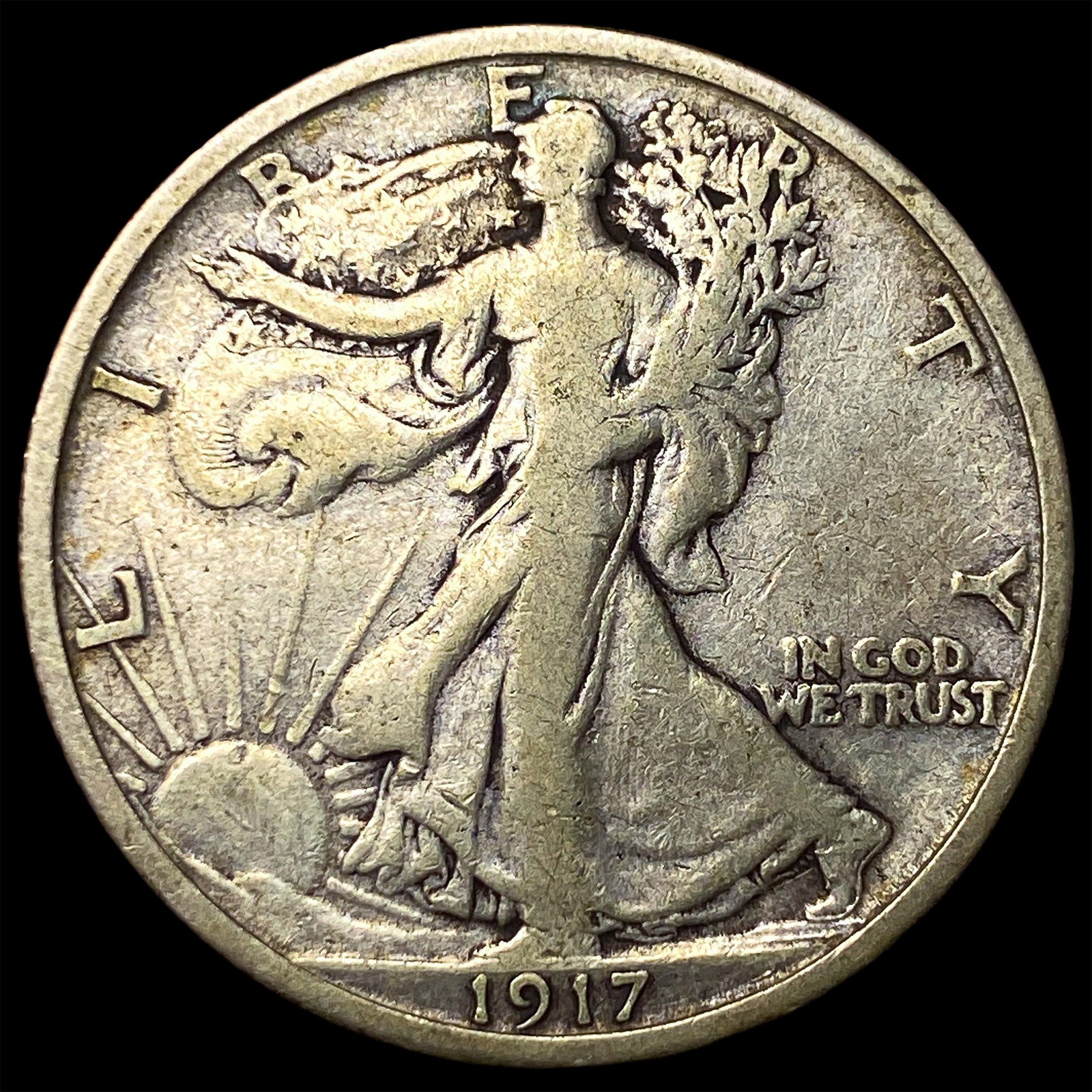1917 Walking Liberty Half Dollar LIGHTLY CIRCULATED (1 of 2)