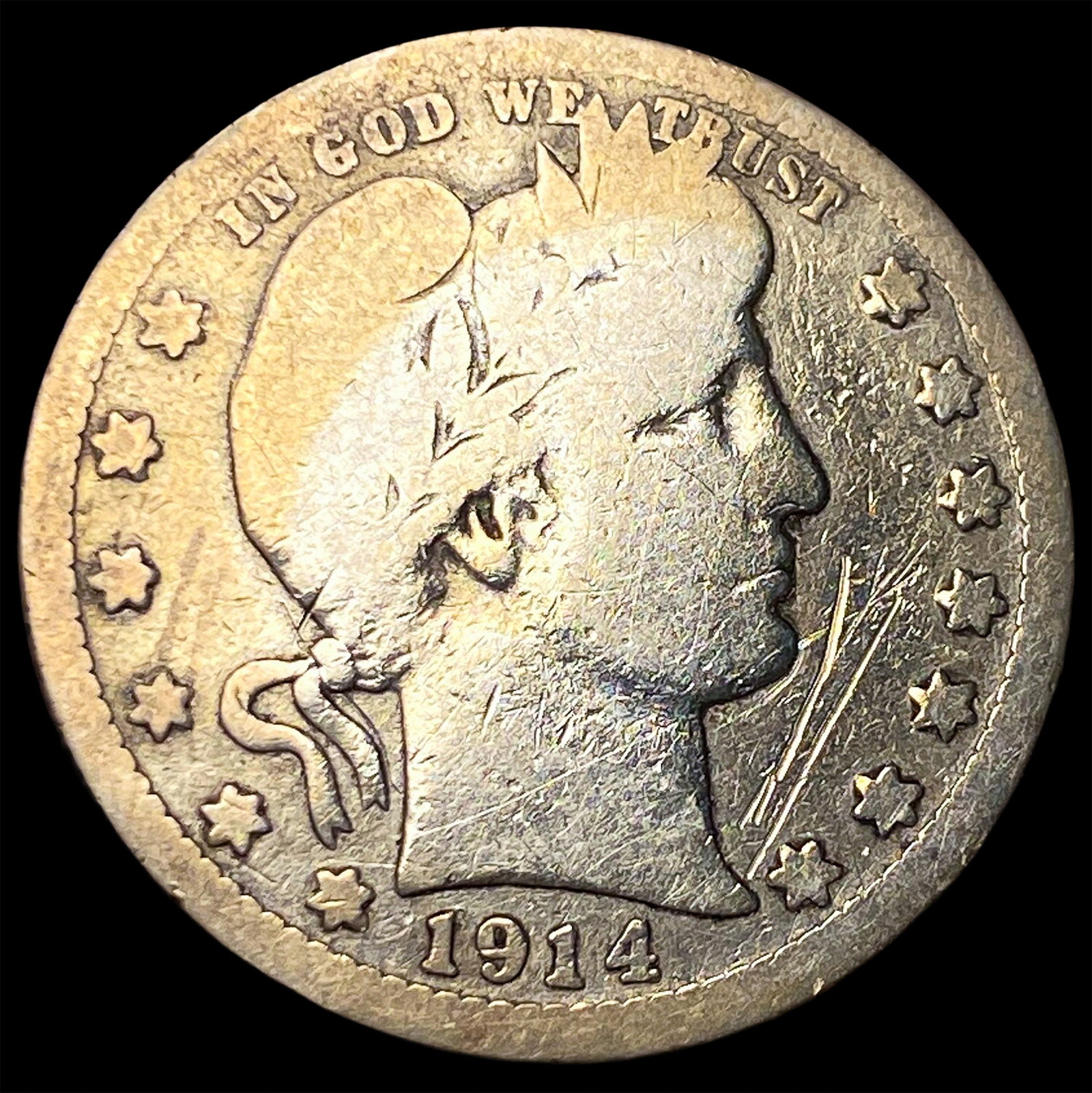 1914 Barber Quarter UNCIRCULATED: 1914 Barber Quarter UNCIRCULATED