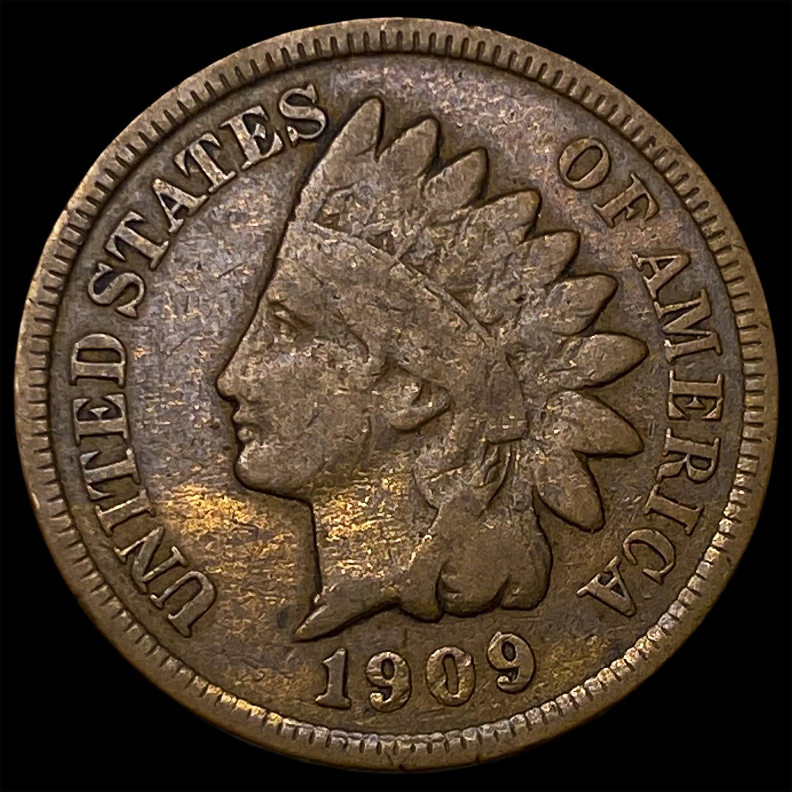 1909 Indian Head Cent LIGHTLY CIRCULATED: 1909 Indian Head Cent LIGHTLY CIRCULATED