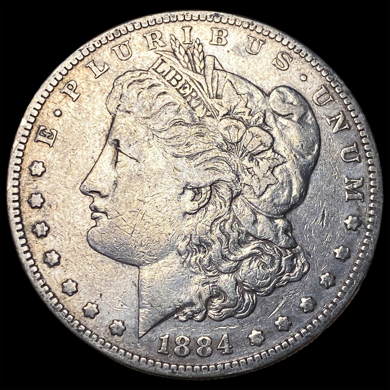 1884-S Silver Morgan Dollar NEARLY UNCIRCULATED: 1884-S Silver Morgan Dollar NEARLY UNCIRCULATED