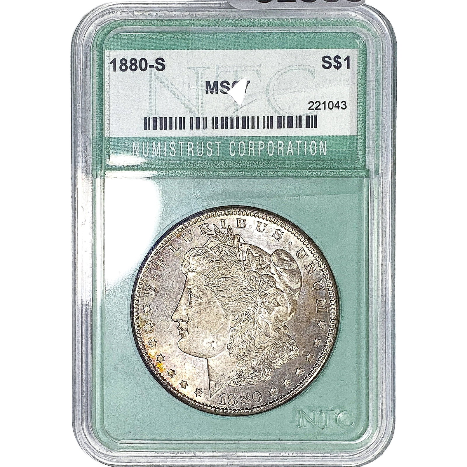 1880-S Morgan Silver Dollar NTC MS67 (1 of 2)