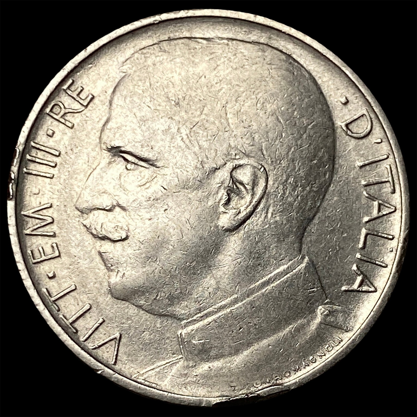 1920-R Italy 50 Centeseimi Reeded Edge: 1920-R Italy 50 Centeseimi Reeded Edge
