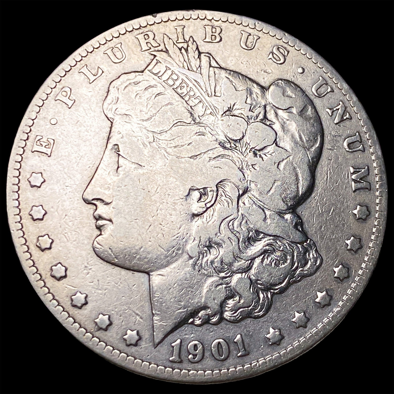 1901-S Silver Morgan Dollar NICELY CIRCULATED: 1901-S Silver Morgan Dollar NICELY CIRCULATED