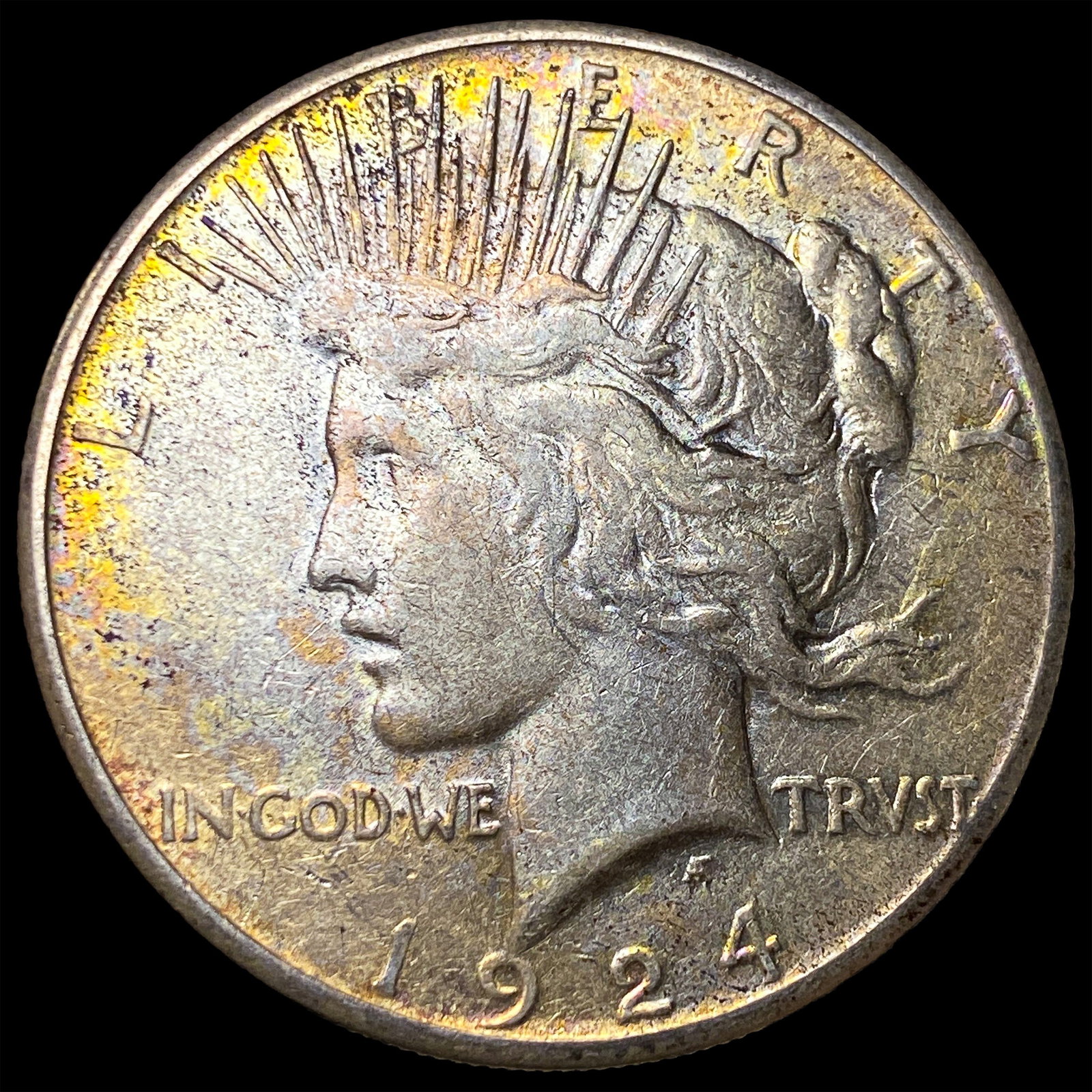 1924 Silver Peace Dollar NEARLY UNCIRCULATED (1 of 2)