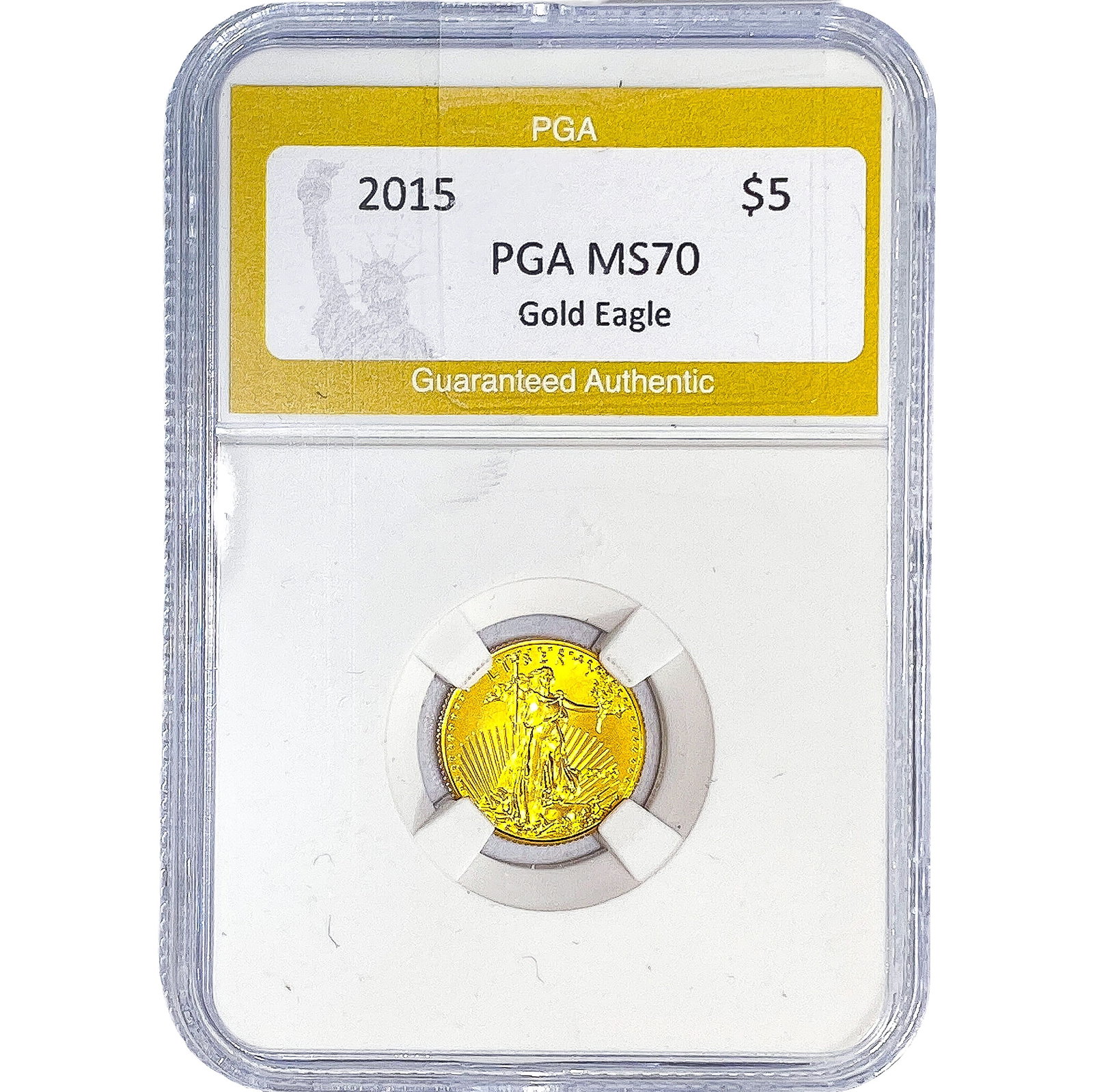 2015 Gold $5 American Eagle 1/10oz PGA MS70 (1 of 2)