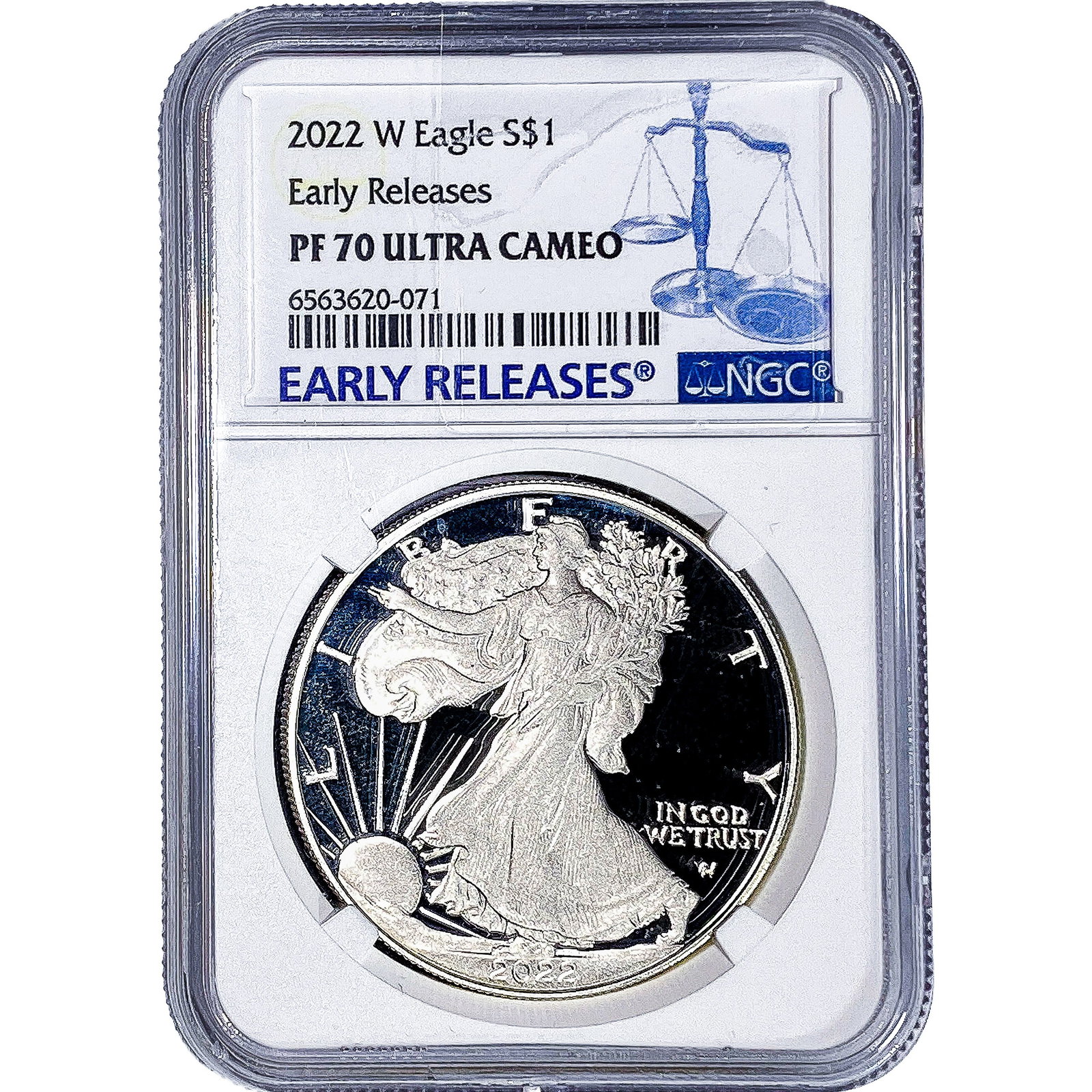 2022-W Silver Eagle NGC PF70 Ultra Cameo: 2022-W Silver Eagle NGC PF70 Ultra Cameo