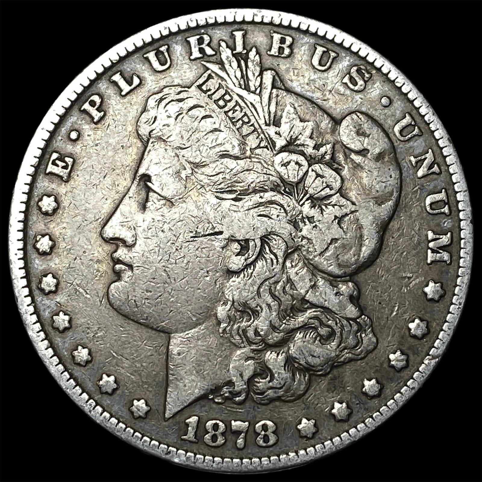 1878 Silver Morgan Dollar NEARLY UNCIRCULATED: 1878 Silver Morgan Dollar NEARLY UNCIRCULATED