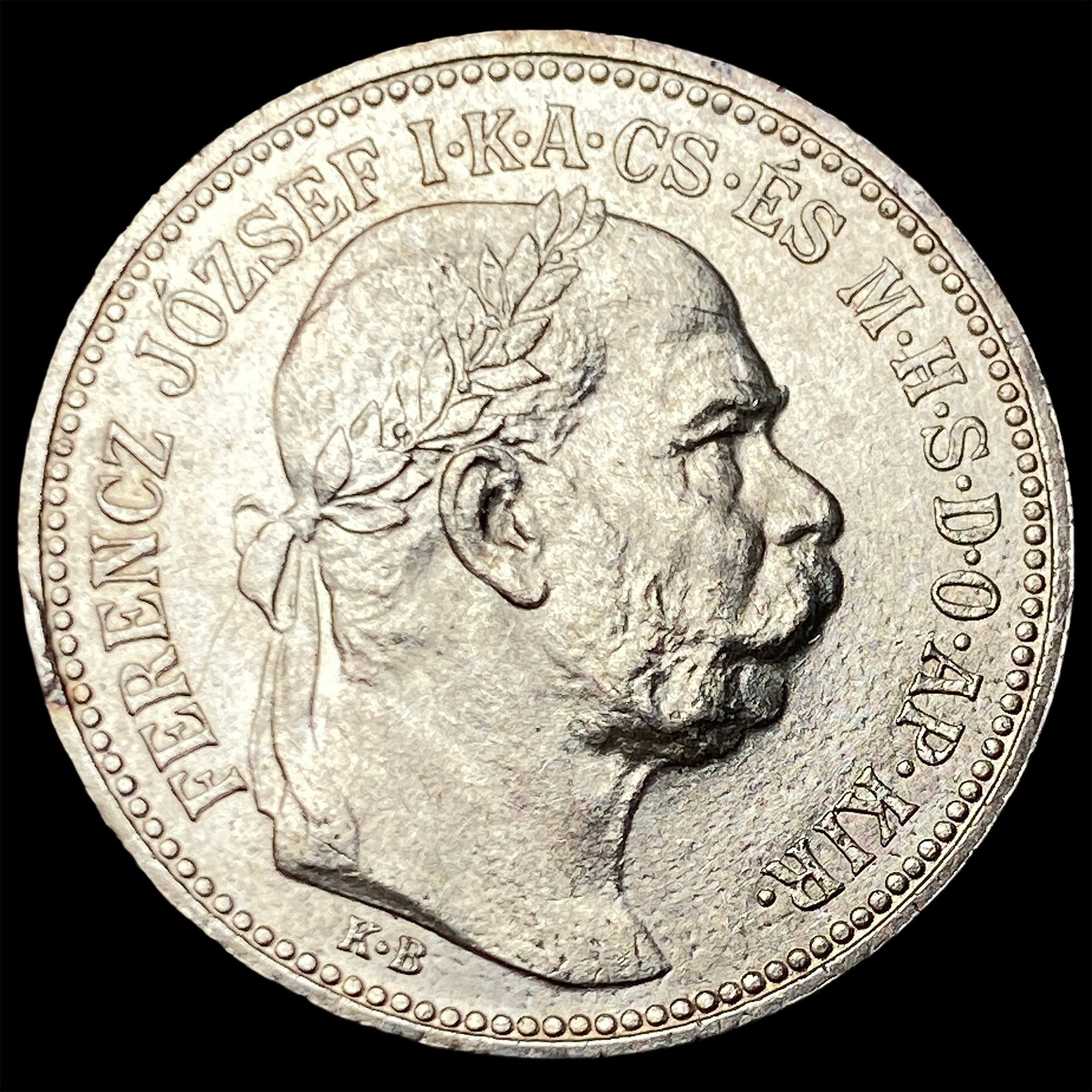 1915 Hungary Silver 1 Korona: 1915 Hungary Silver 1 Korona