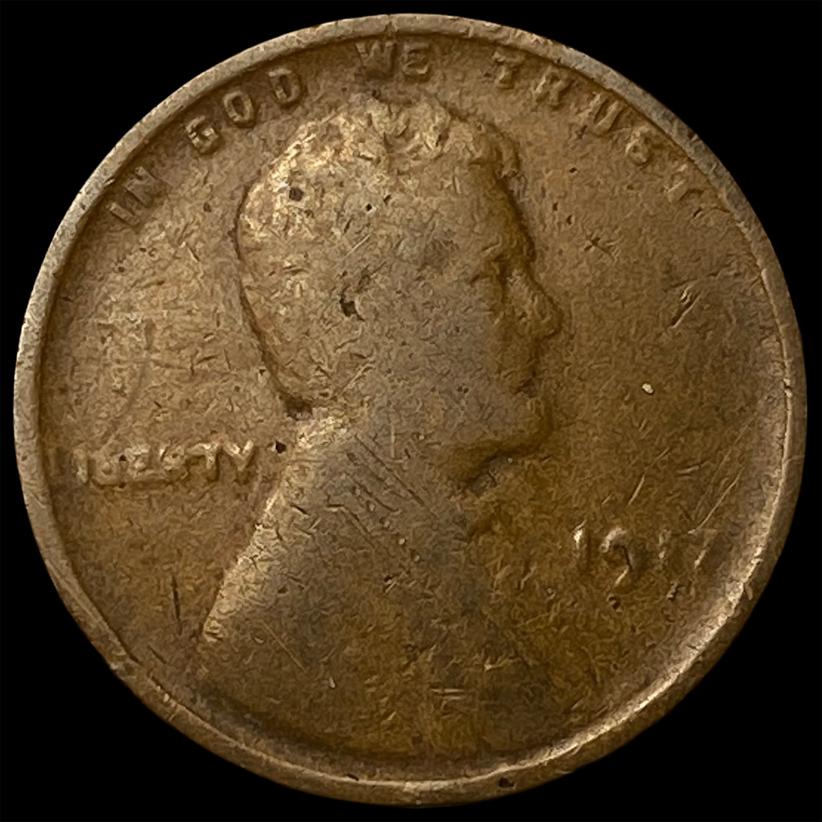 1917 Wheat Cent NICELY CIRCULATED: 1917 Wheat Cent NICELY CIRCULATED