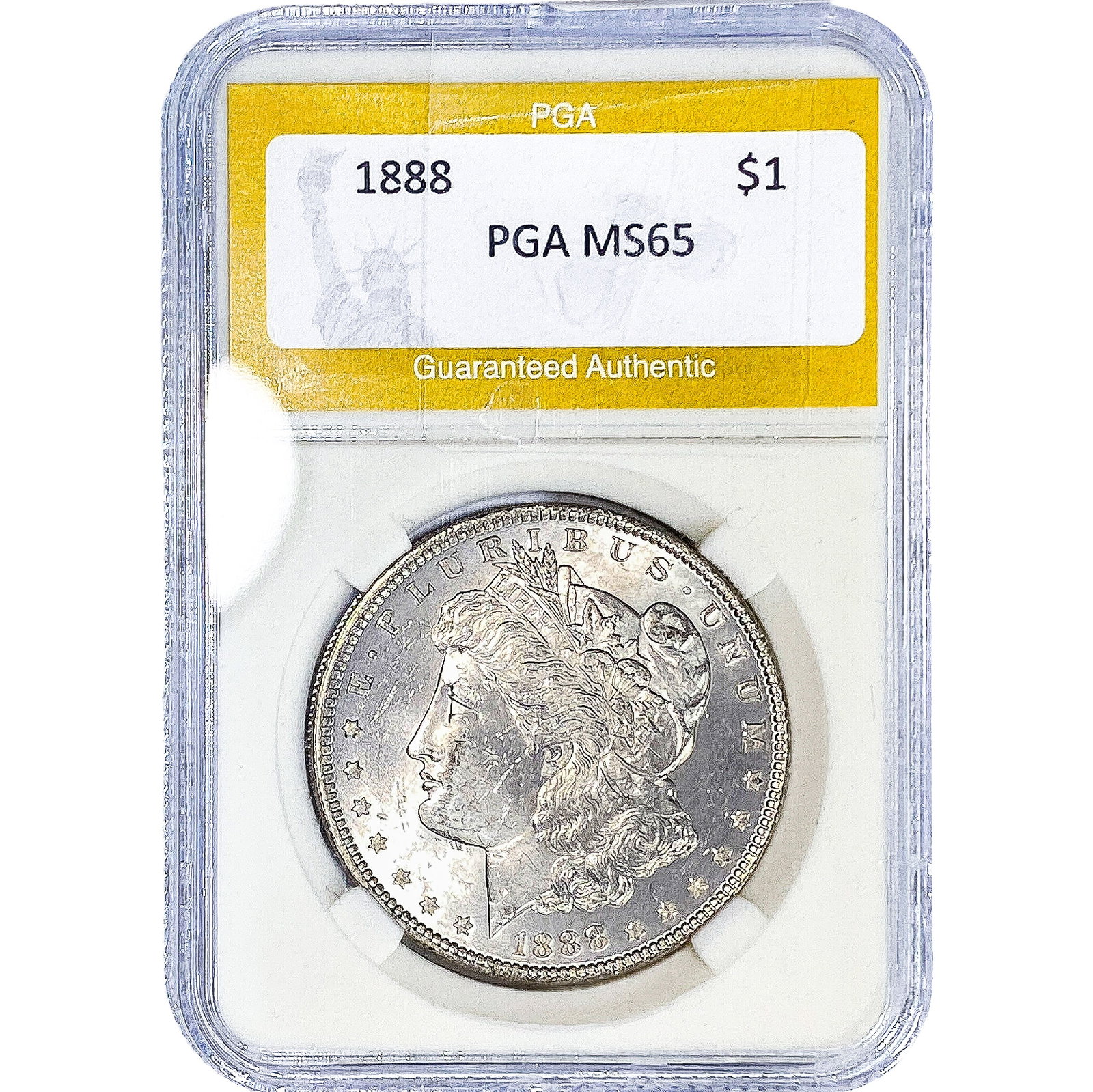 1888 Morgan Silver Dollar PGA MS65: 1888 Morgan Silver Dollar PGA MS65