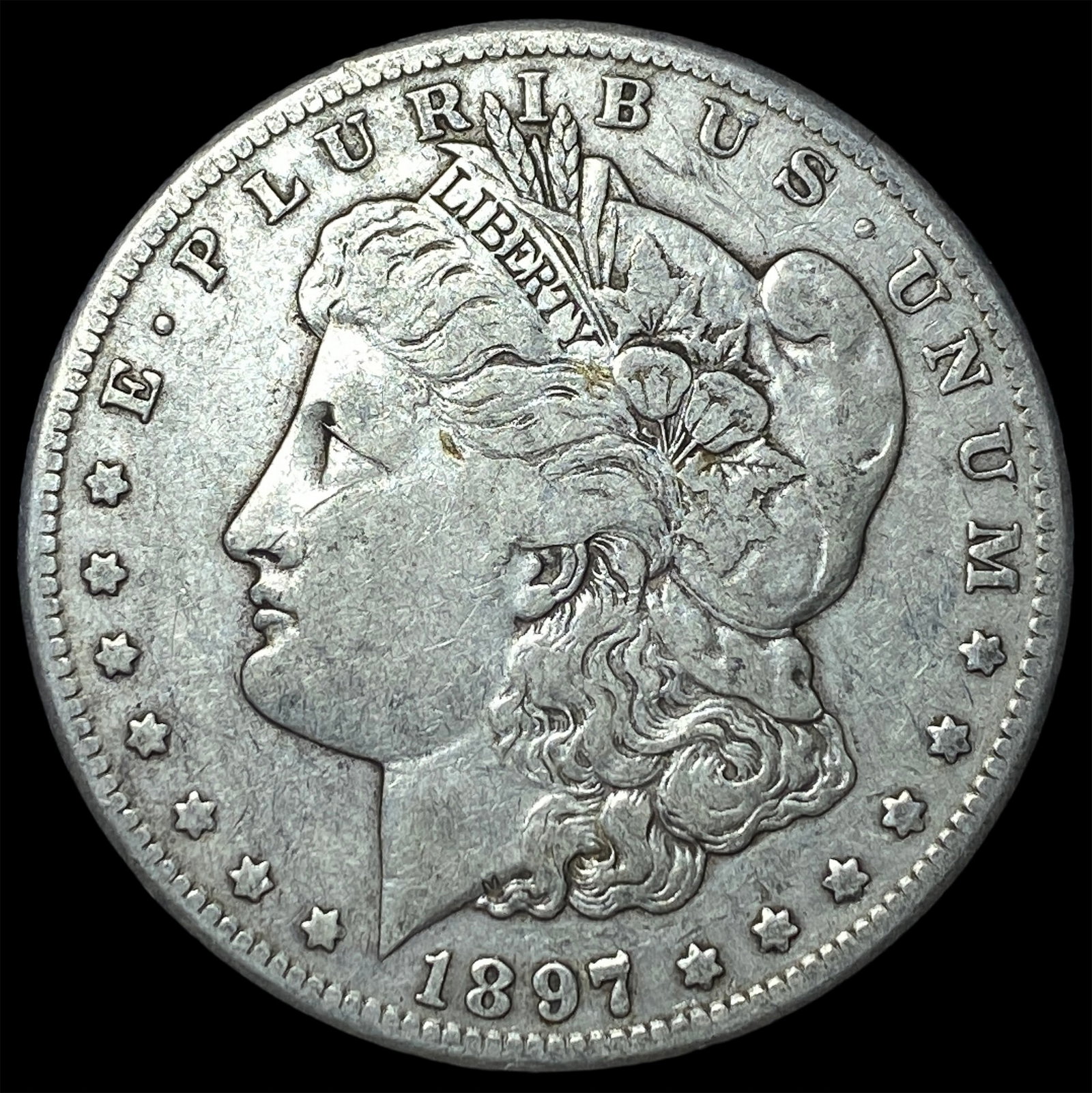 1897-S Silver Morgan Dollar NEARLY UNCIRCULATED: 1897-S Silver Morgan Dollar NEARLY UNCIRCULATED