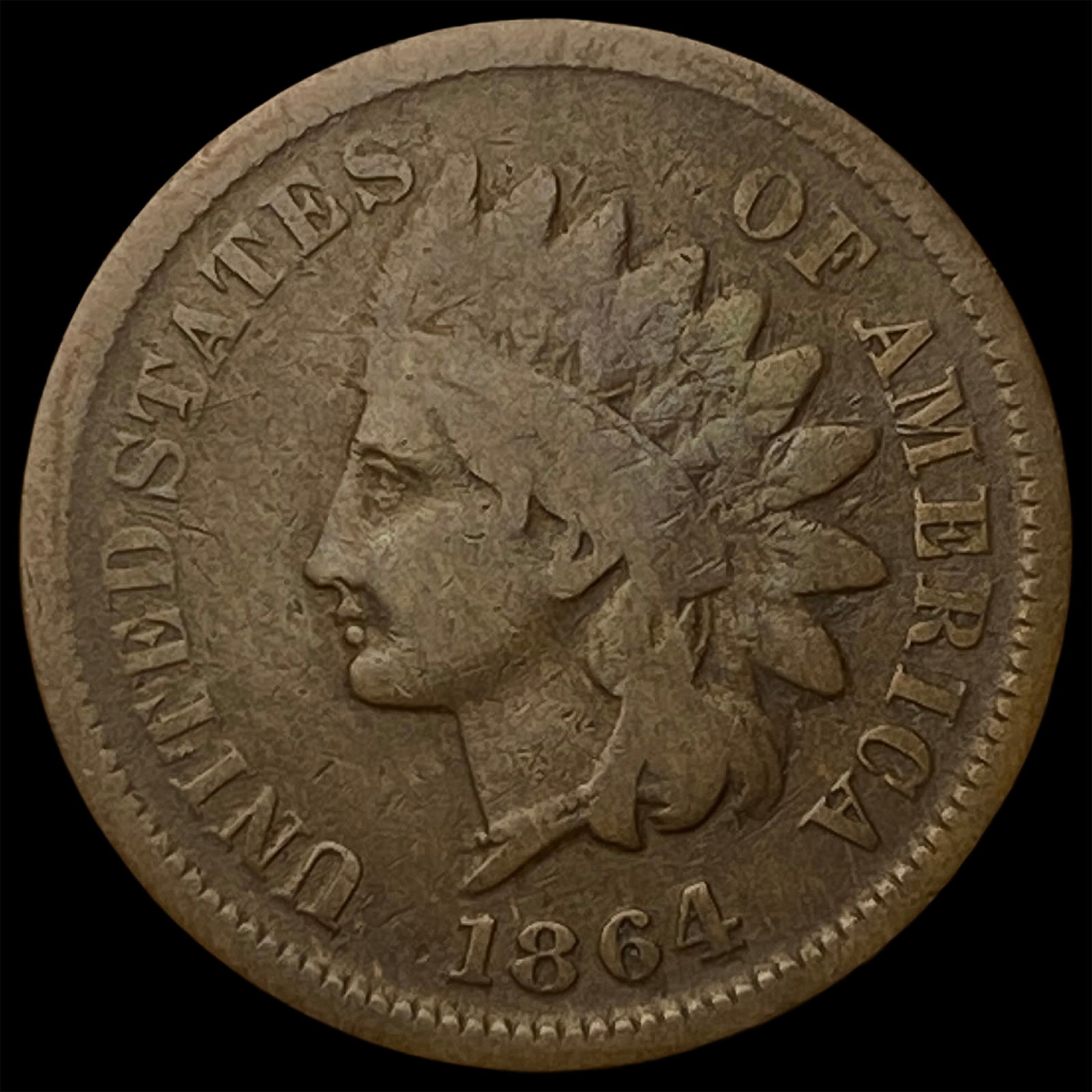 1864 Indian Head Cent (Bronze) NICELY CIRCULATED: 1864 Indian Head Cent (Bronze) NICELY CIRCULATED