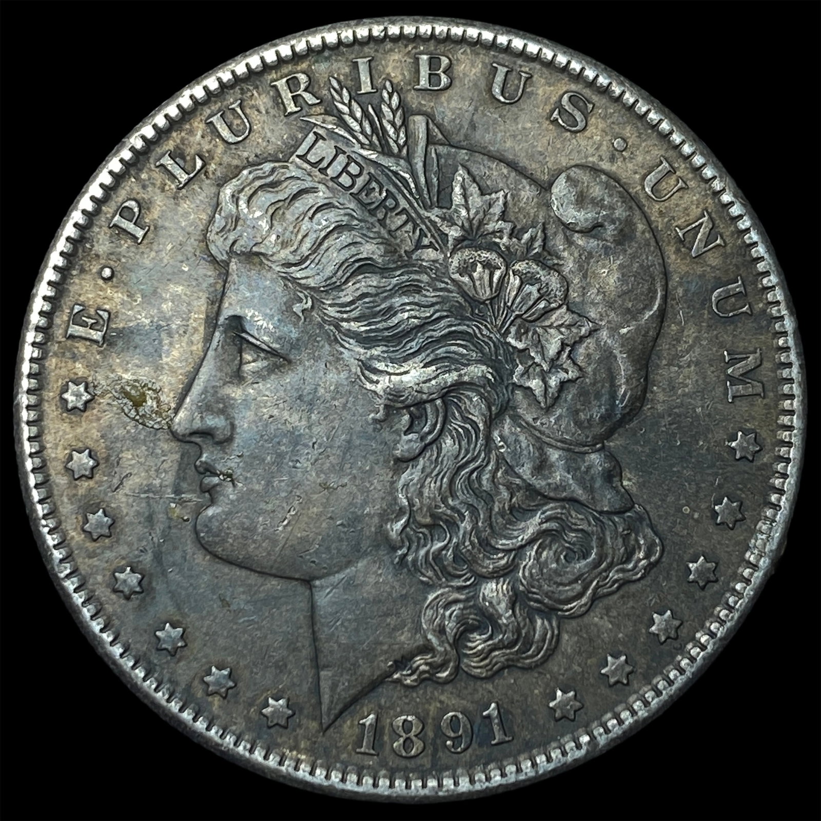 1891-S Silver Morgan Dollar CLOSELY UNCIRCULATED: 1891-S Silver Morgan Dollar CLOSELY UNCIRCULATED