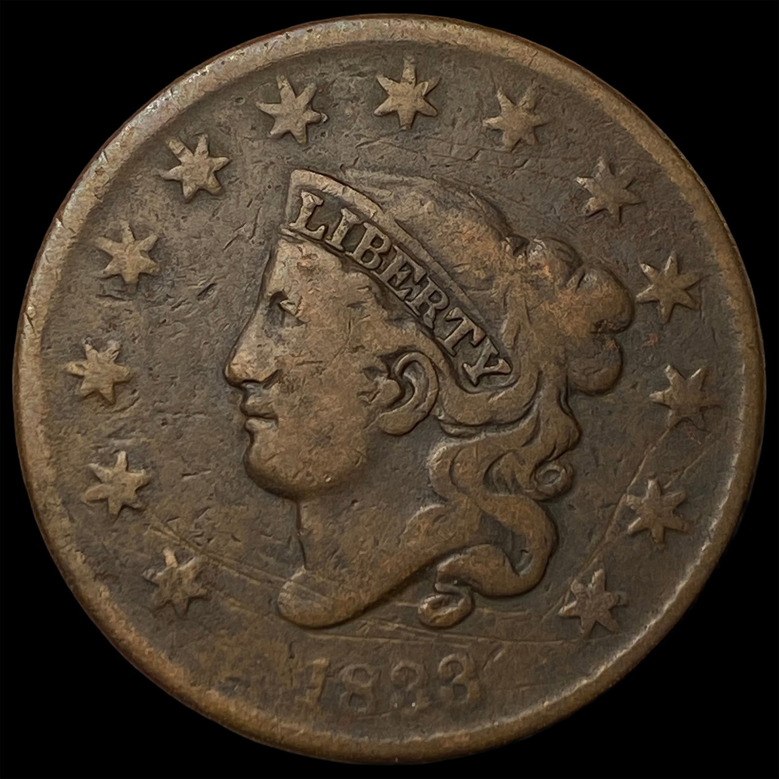 1823 Large Cent LIGHTLY CIRCULATED (1 of 2)