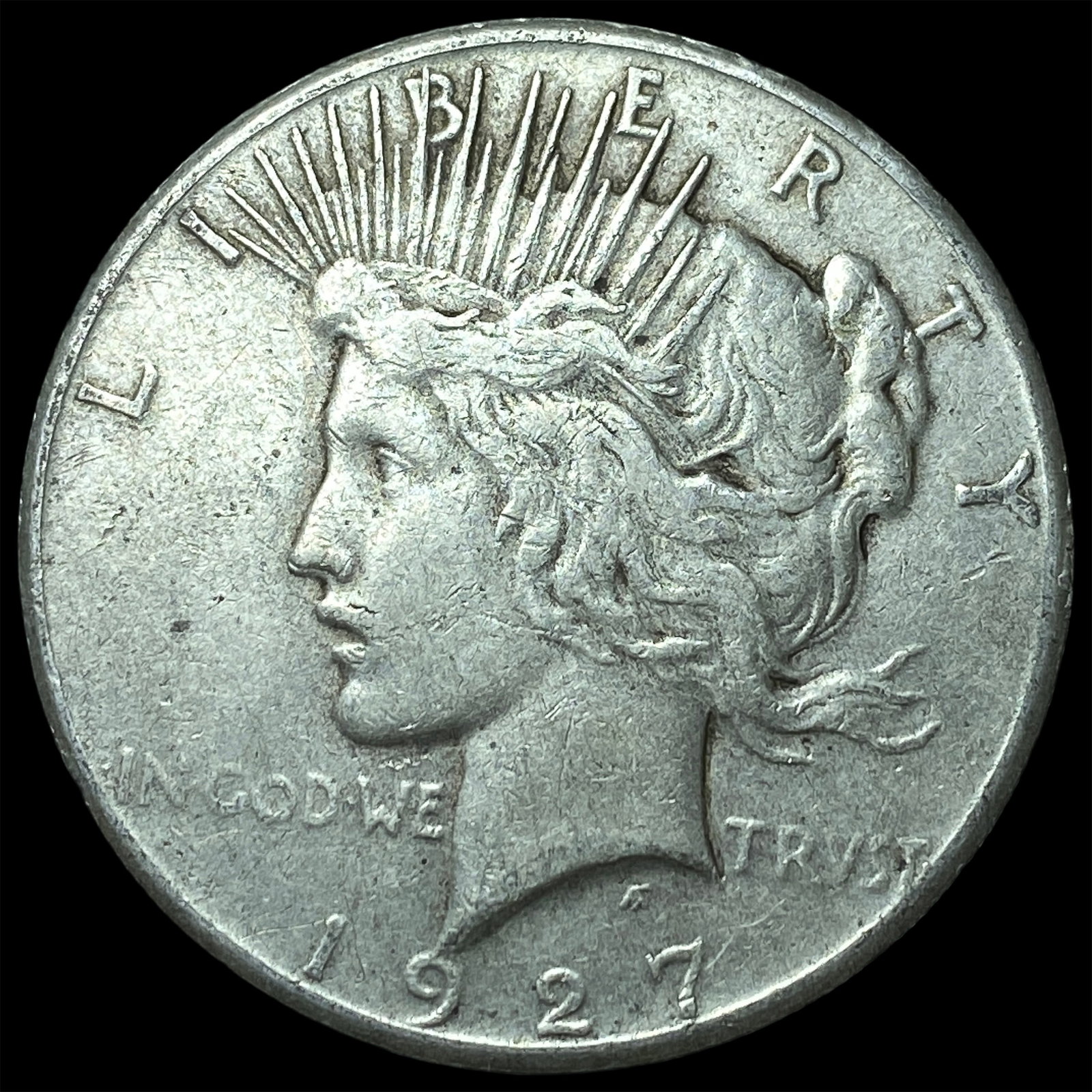 1927 Peace Silver Dollar NEARLY UNCIRCULATED: 1927 Peace Silver Dollar NEARLY UNCIRCULATED