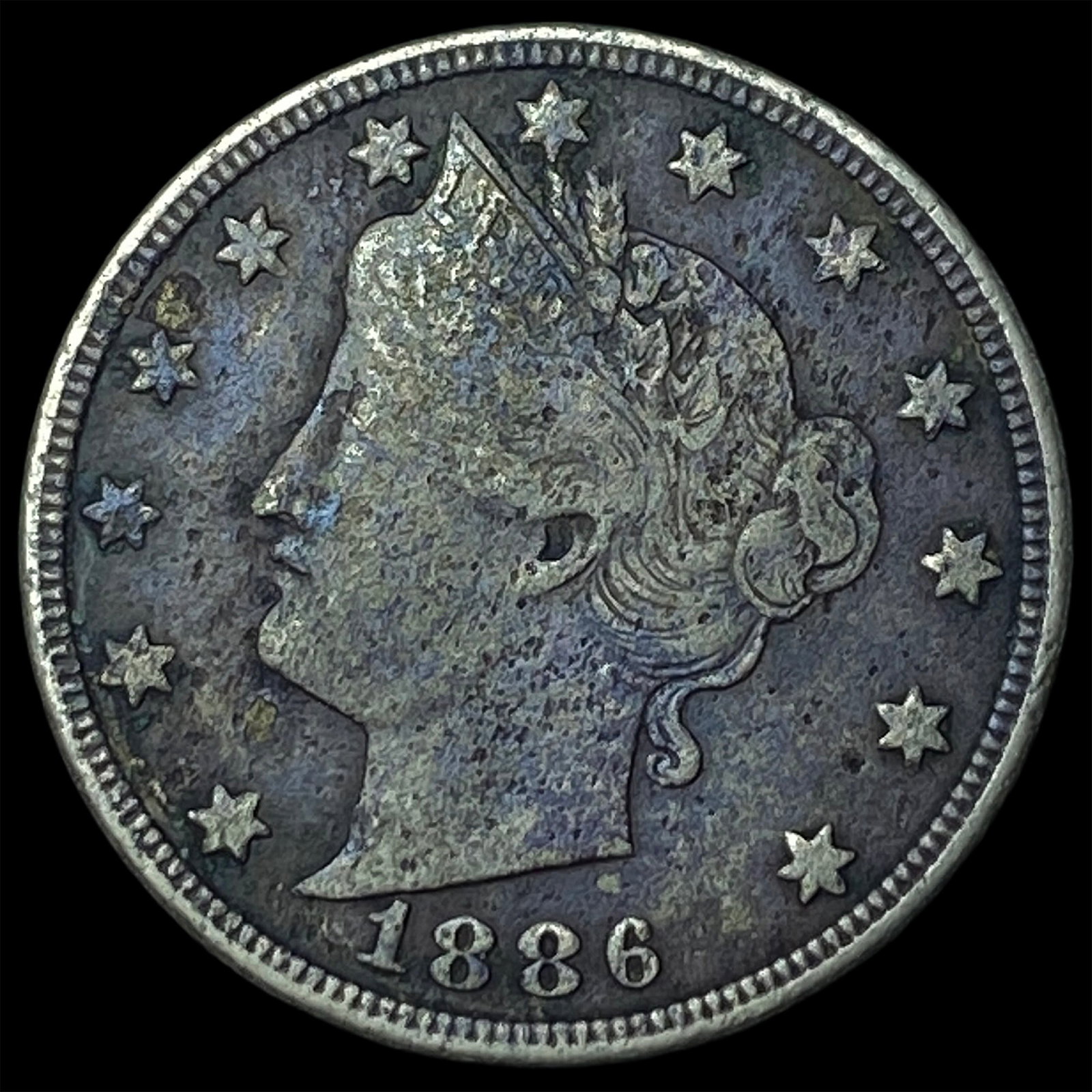1886 Liberty Head Nickel LIGHTLY CIRCULATED: 1886 Liberty Head Nickel LIGHTLY CIRCULATED