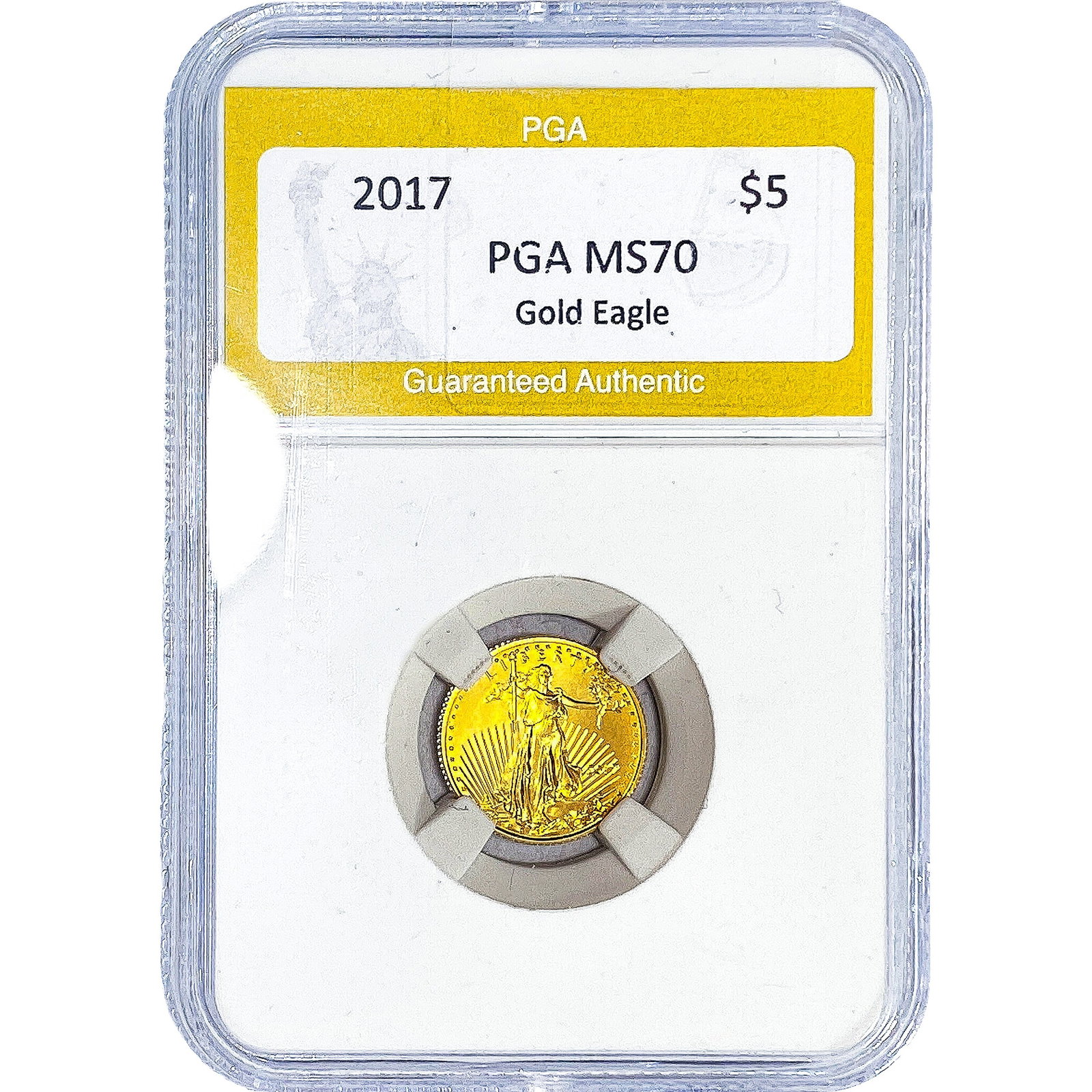 2017 Gold $5 American Eagle 1/10oz PGA MS70: 2017 Gold $5 American Eagle 1/10oz PGA MS70
