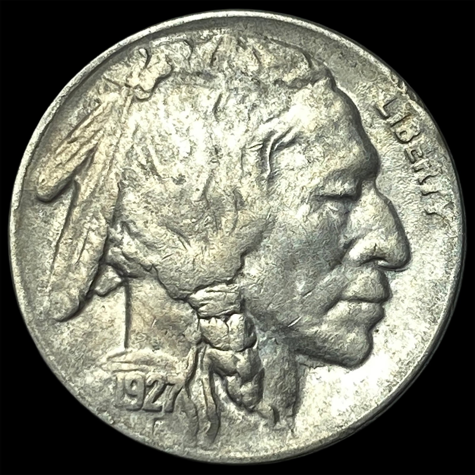 1927-S Buffalo Nickel NEARLY UNCIRCULATED: 1927-S Buffalo Nickel NEARLY UNCIRCULATED