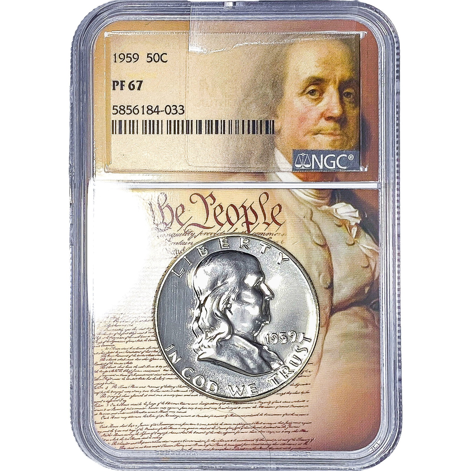1959 Franklin Half Dollar NGC PF67: 1959 Franklin Half Dollar NGC PF67