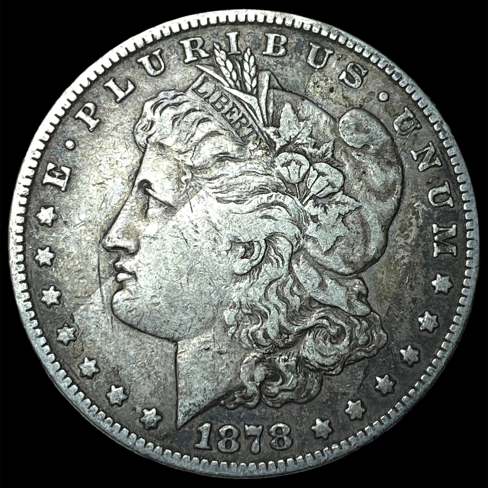 1878 Silver Morgan Dollar NEARLY UNCIRCULATED: 1878 Silver Morgan Dollar NEARLY UNCIRCULATED