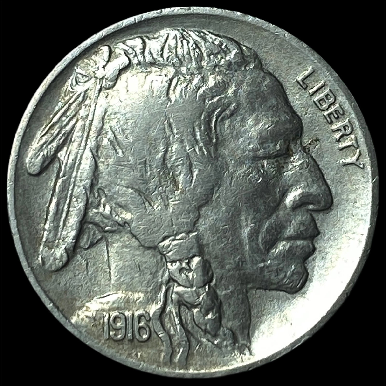 1916-S Buffalo Nickel CLOSELY UNCIRCULATED: 1916-S Buffalo Nickel CLOSELY UNCIRCULATED