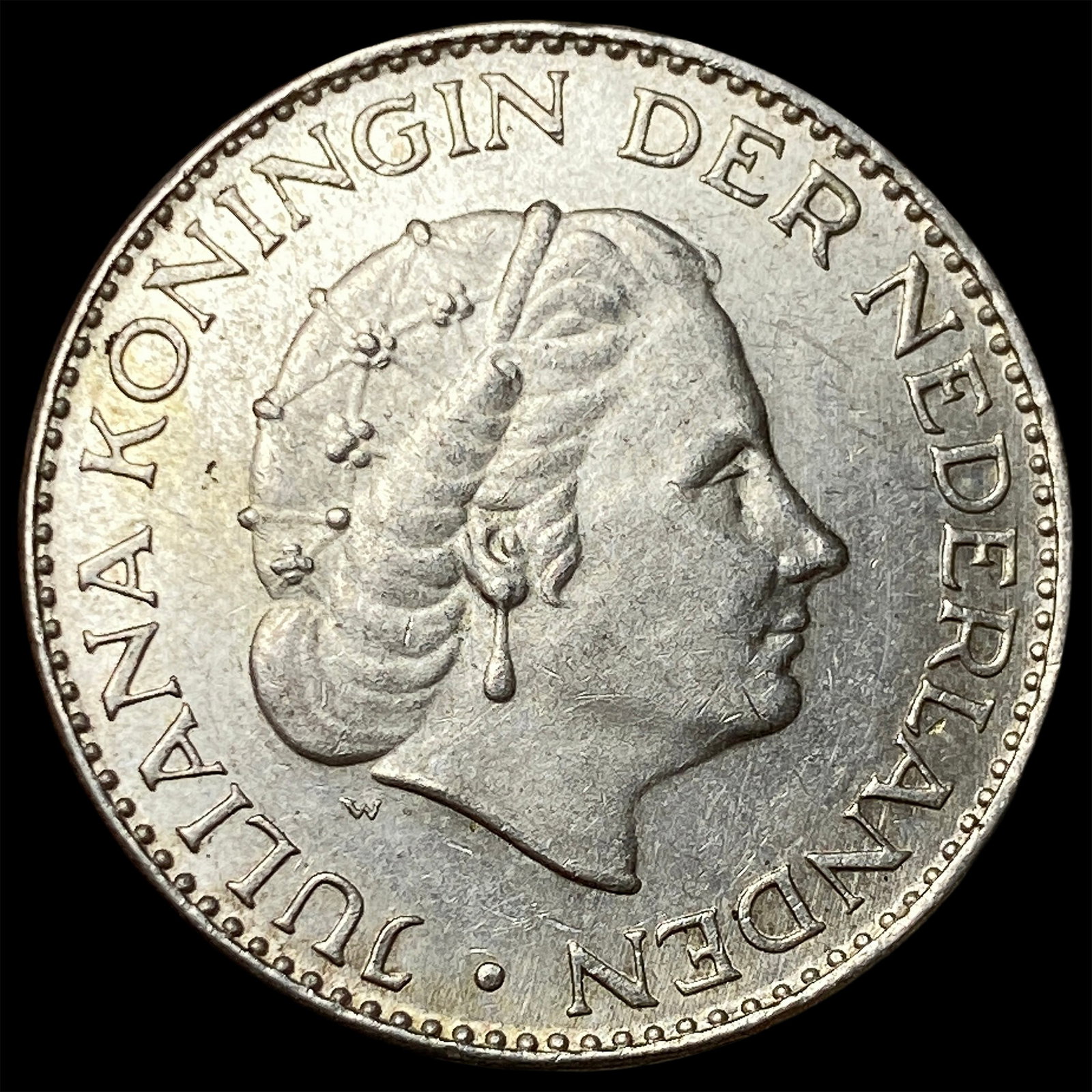 1966 Netherlands Silver Gulden KM 184 (1 of 2)