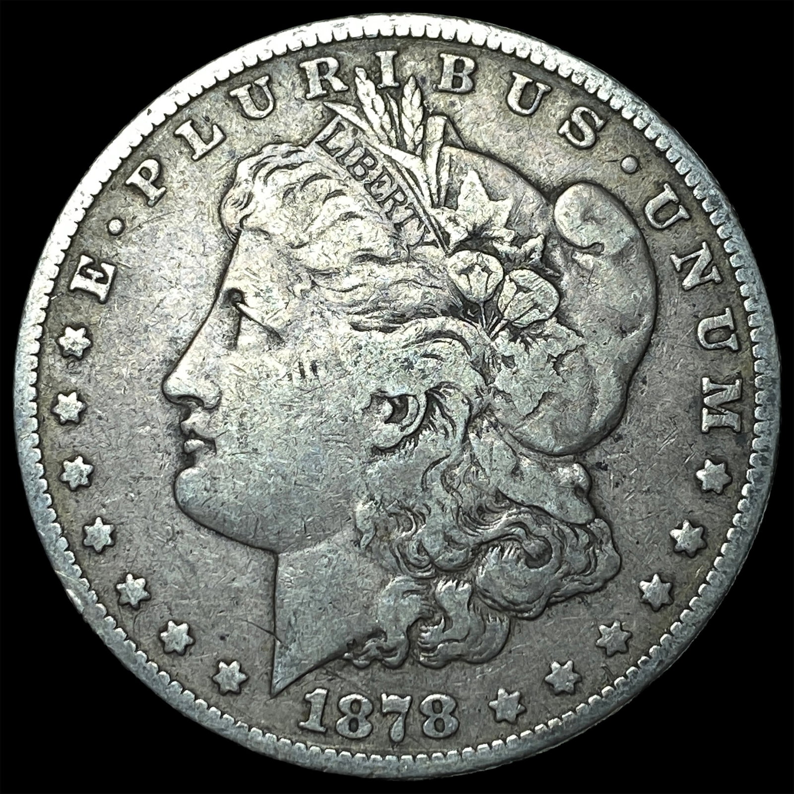 1878 Silver Morgan Dollar NEARLY UNCIRCULATED: 1878 Silver Morgan Dollar NEARLY UNCIRCULATED