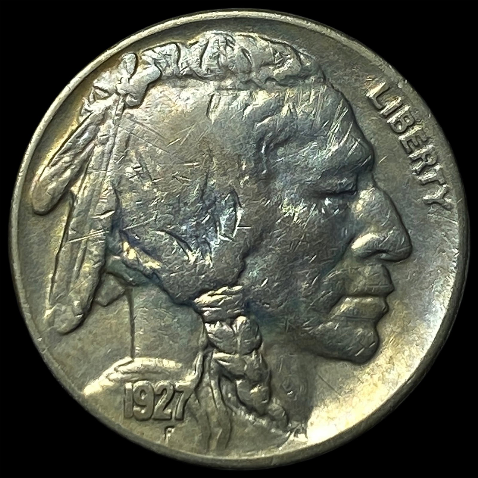 1927-S Buffalo Nickel CLOSELY UNCIRCULATED: 1927-S Buffalo Nickel CLOSELY UNCIRCULATED