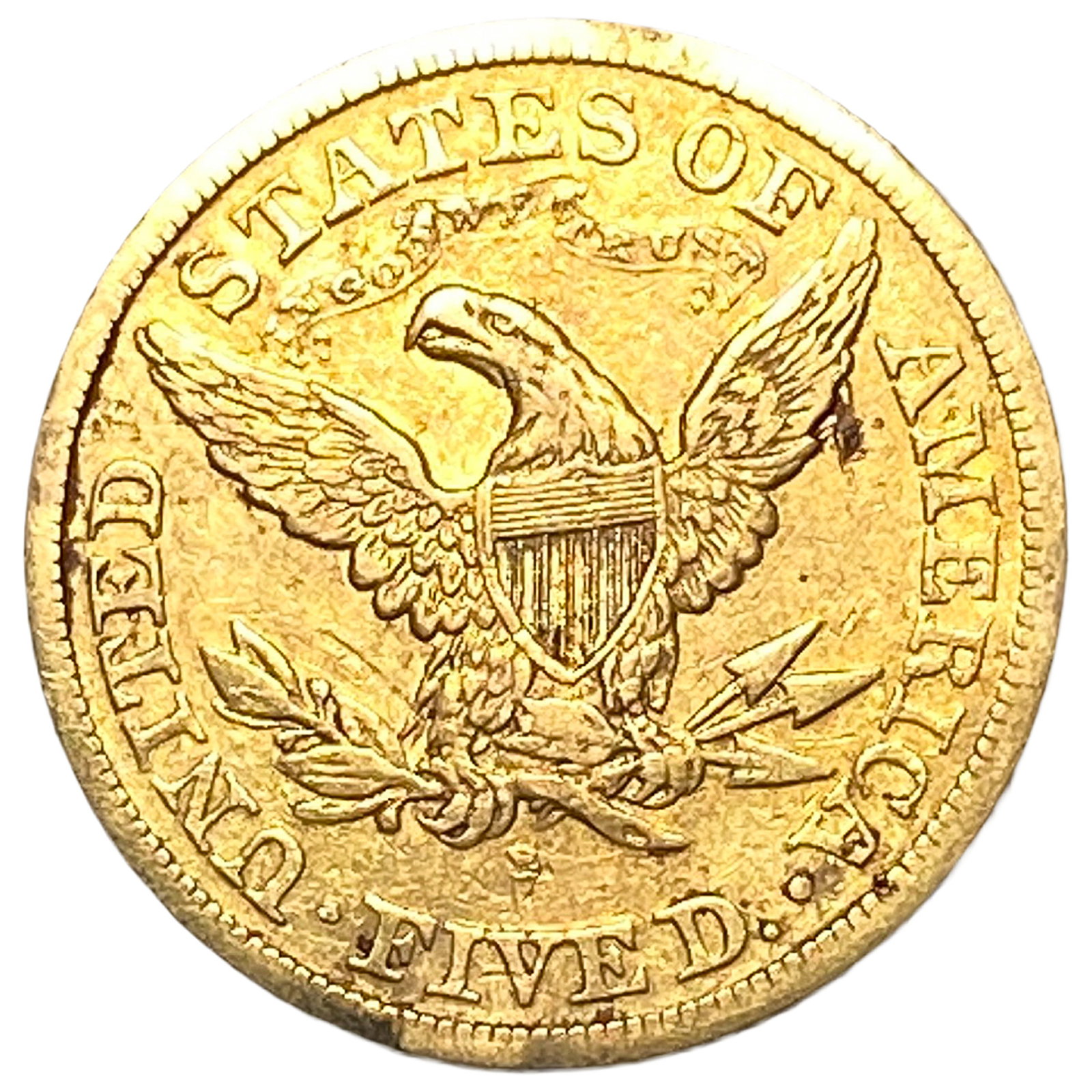 1874-S $5 Gold Half Eagle - 2